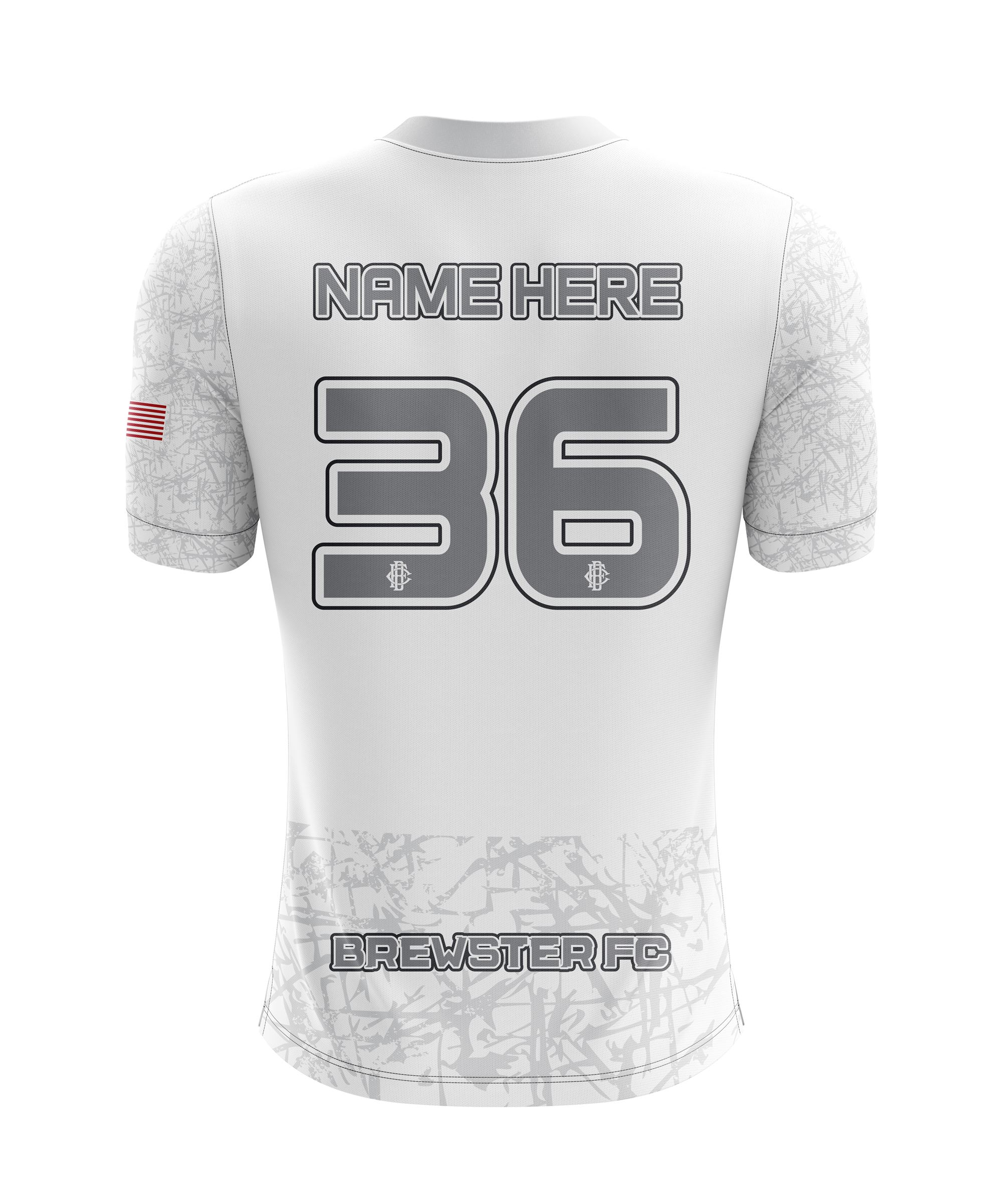 BREWSTER F.C. EAGLES CREWNECK SS - WHITE