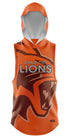 CHAIR CITY FOOTBALL Sublimated Light-Weight Sleeveless Hoodie Orange