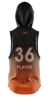 CHAIR CITY FOOTBALL Sublimated Sleeveless Compression Hoodie Black