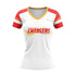 CHARGERS WOMENS SHORT SLEEVE V NECK - WHITE