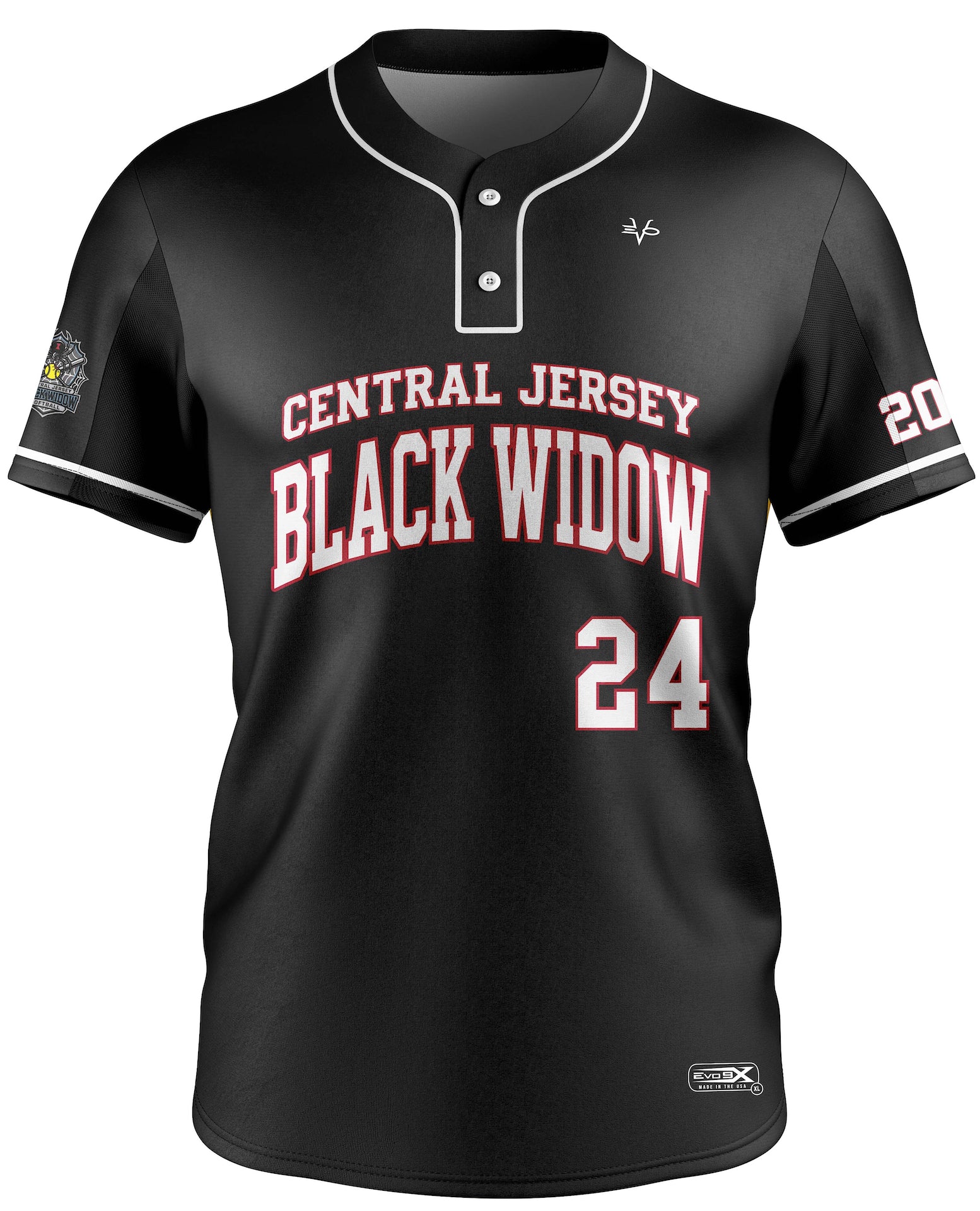 CJBW 2BUTTON JERSEY - BLACK