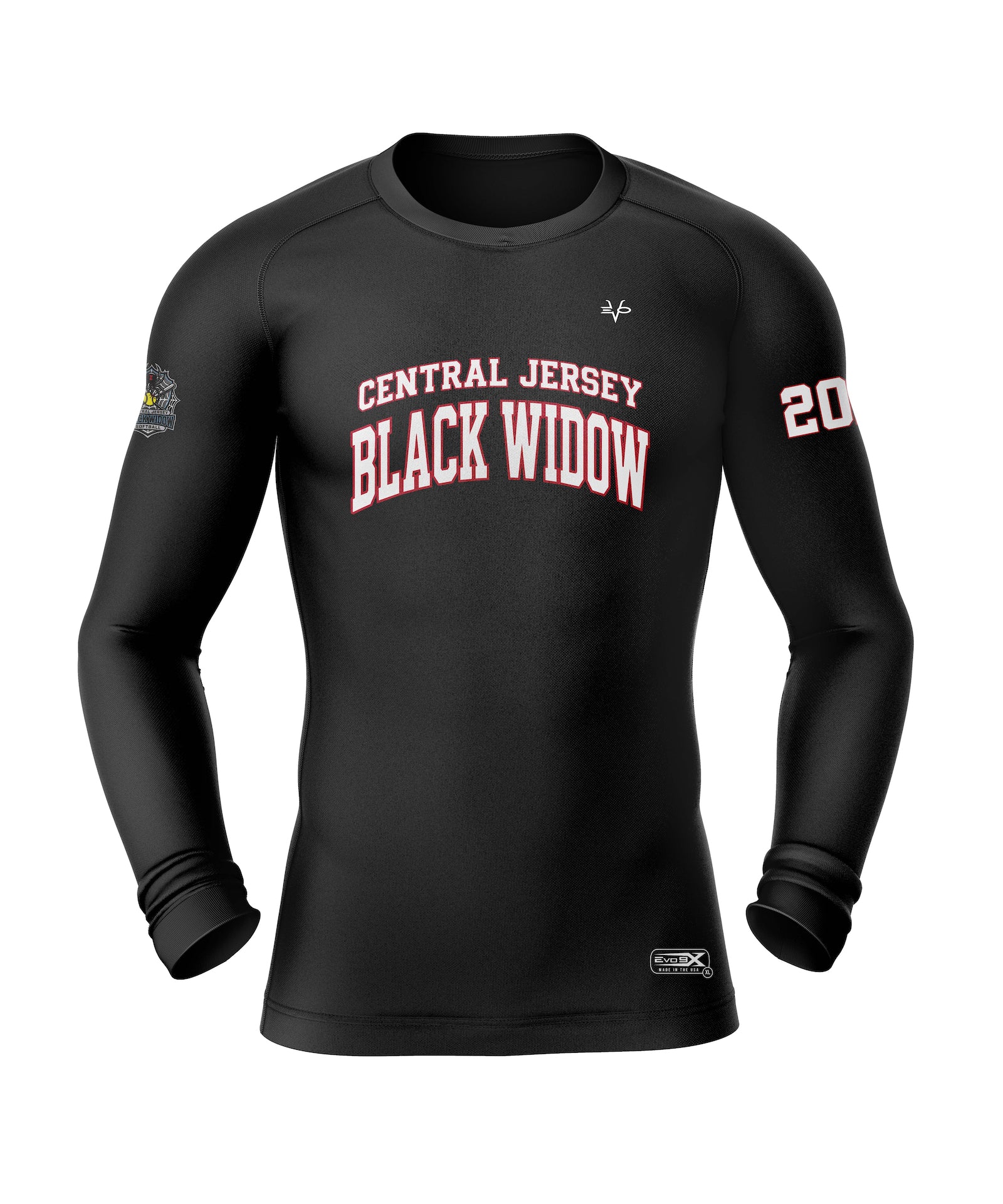 CJBW COMPRESSION CREWNECK LS - BLACK