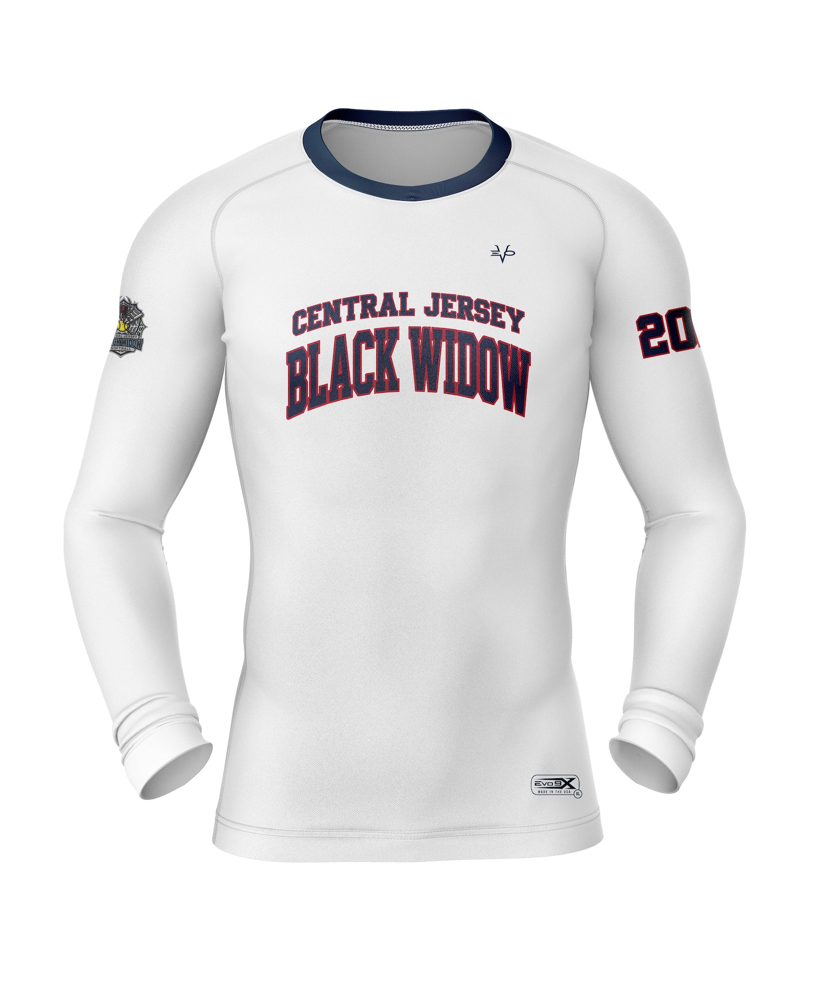 CJBW COMPRESSION CREWNECK LS - WHITE
