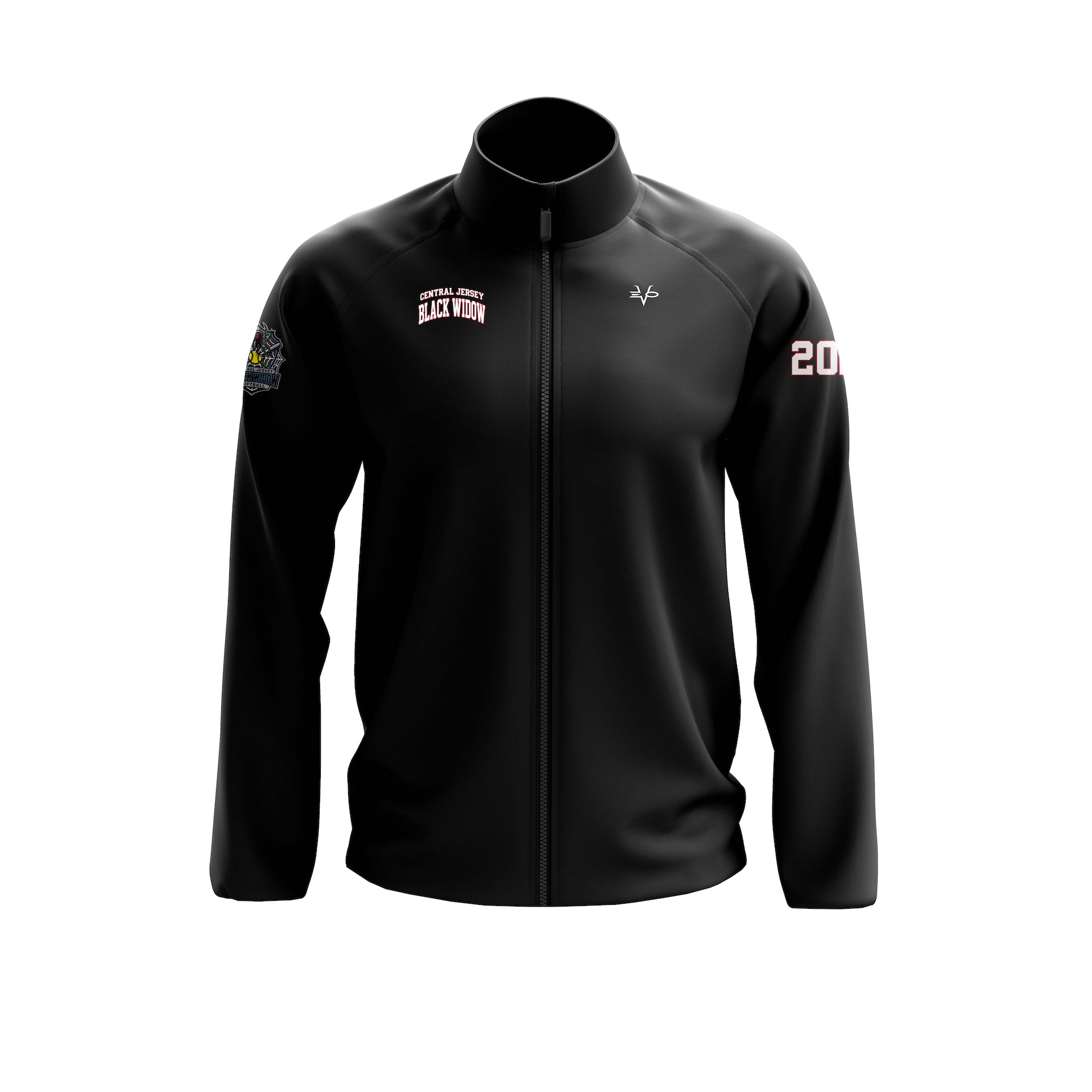 CJBW FULL ZIP WINDBREAKER JACKET - BLACK