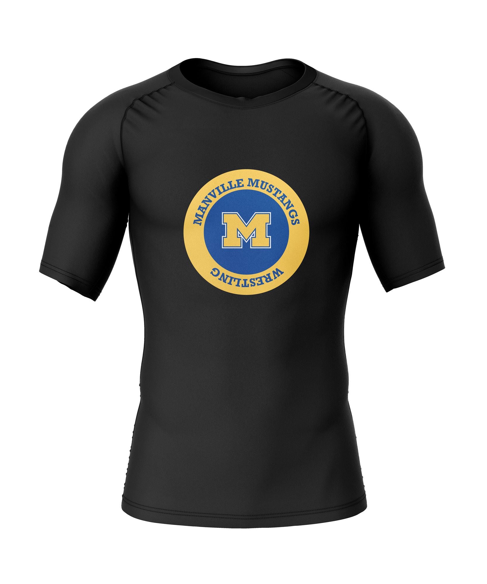 Manville Mustangs Wrestling COMPRESSION SHIRT