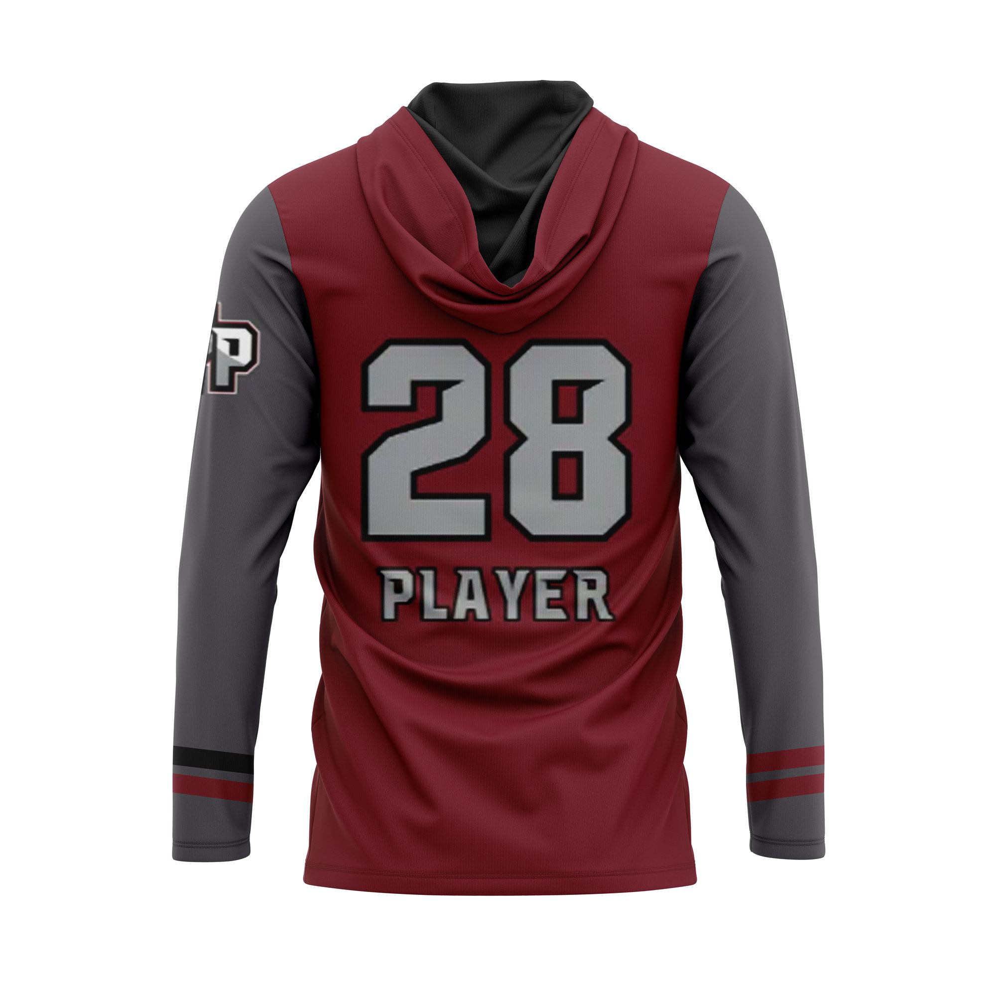 CRIMSON PRIDE Sublimated Long Sleeve Lightweight T-Shirt Hoodie