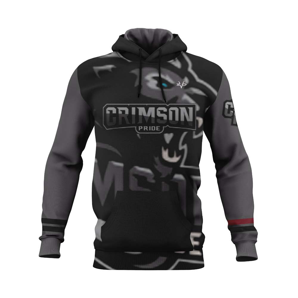 CRIMSON PRIDE Sublimated Hoodie (Black)