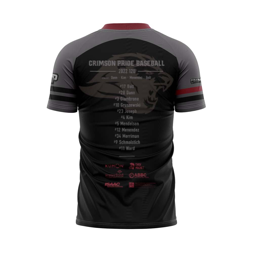 CRIMSON PRIDE Sublimated Jersey (Black)