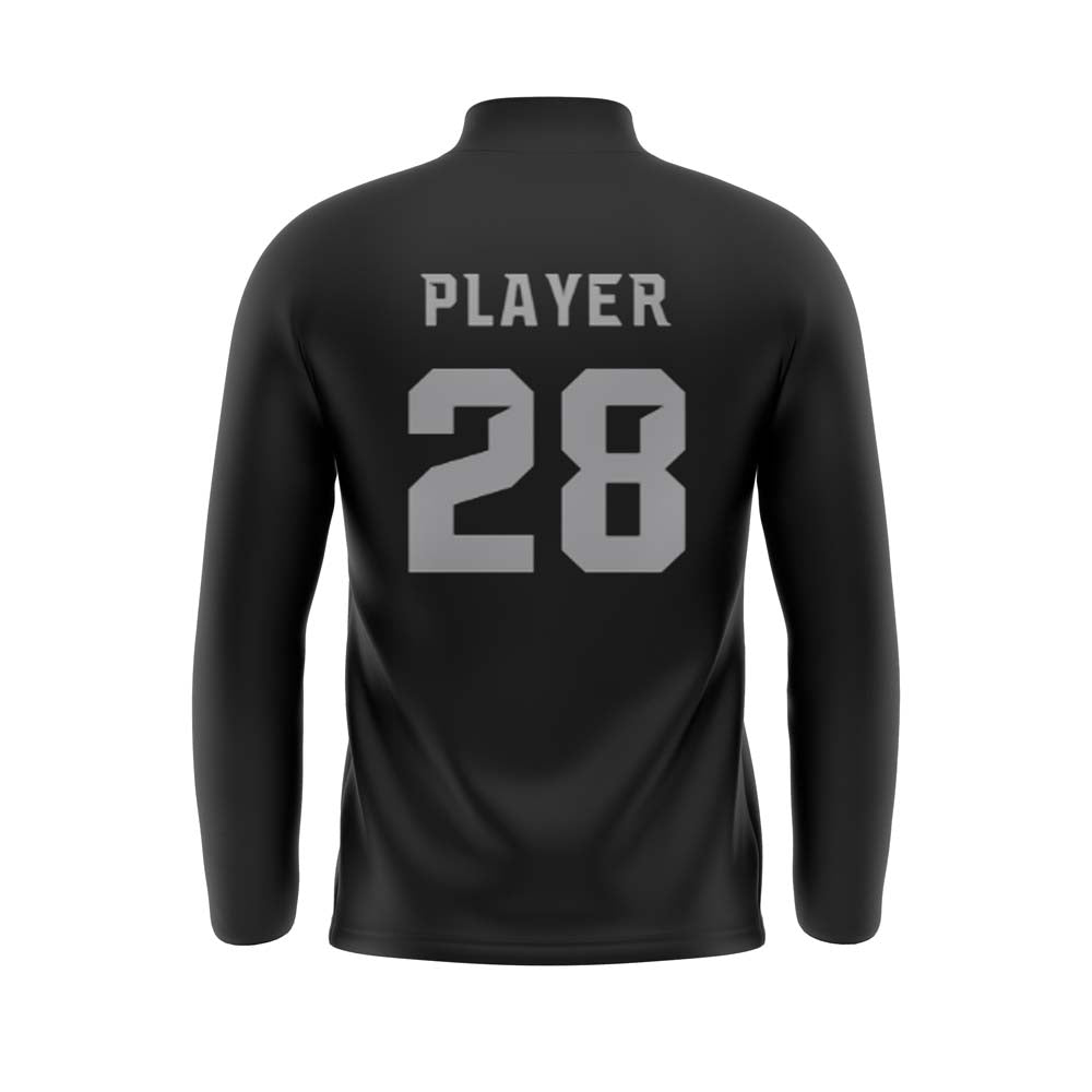 CRIMSON PRIDE Sublimated Long Sleeve 1/4 Zip Jacket (Black)