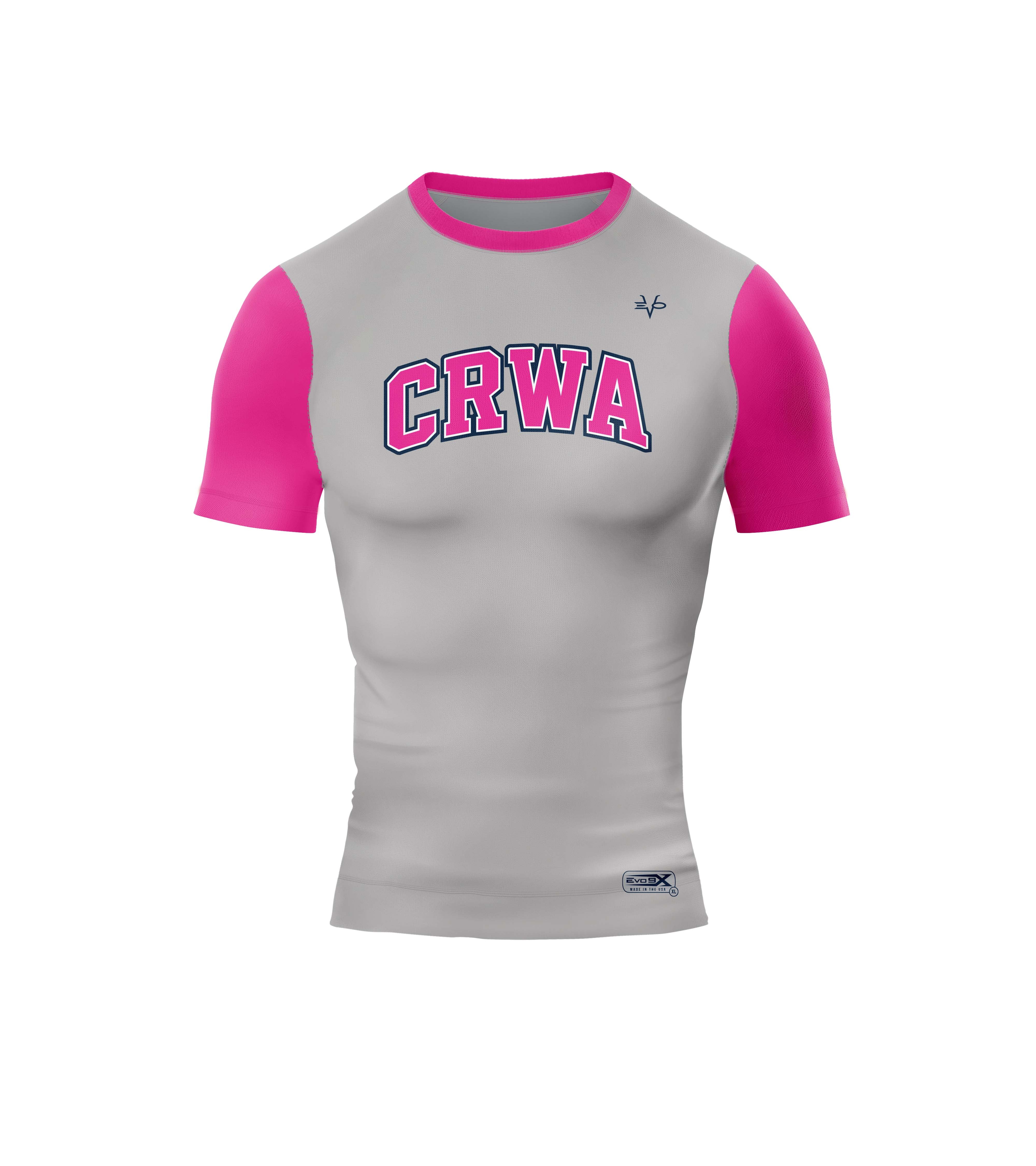 CRWA COMPRESSION JERSEY - GREY/PINK