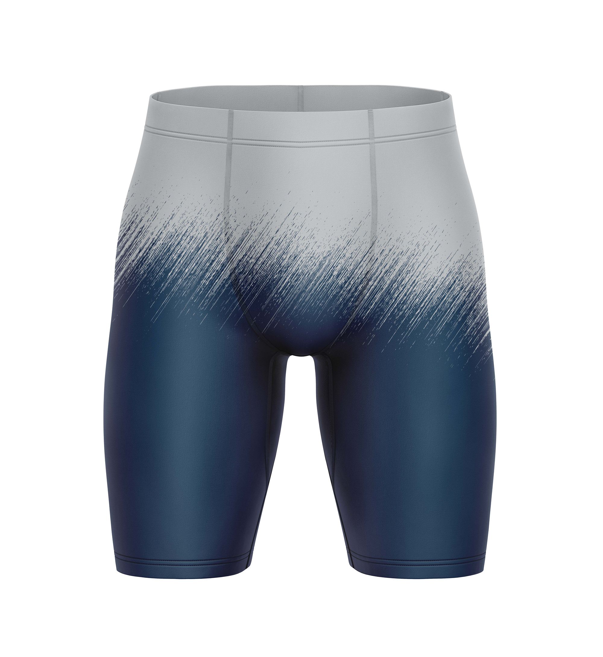 CRWA COMPRESSION SHORTS - GREY/NAVY