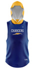 RIVER PLAZA CHARGERS LIGHT WEIGHT HOODIE SLEEVELESS