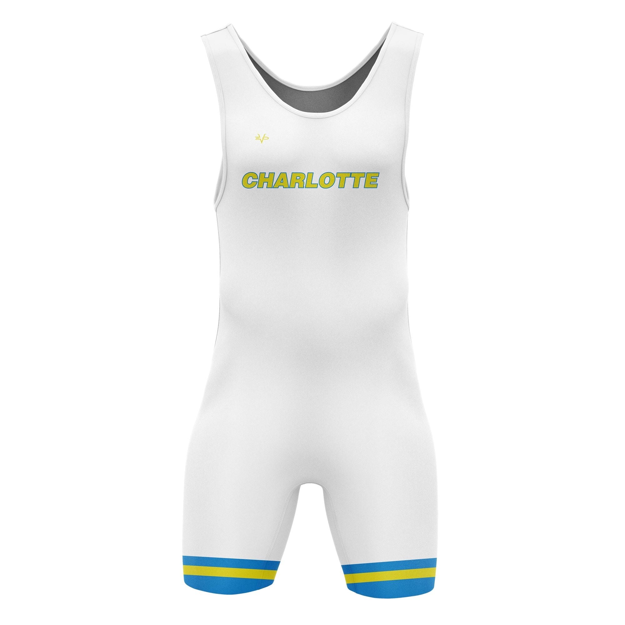 Charlotte Wrestling White Singlet