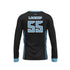 XBA CREWNECK LS - BLACK - BLUE LETTERING