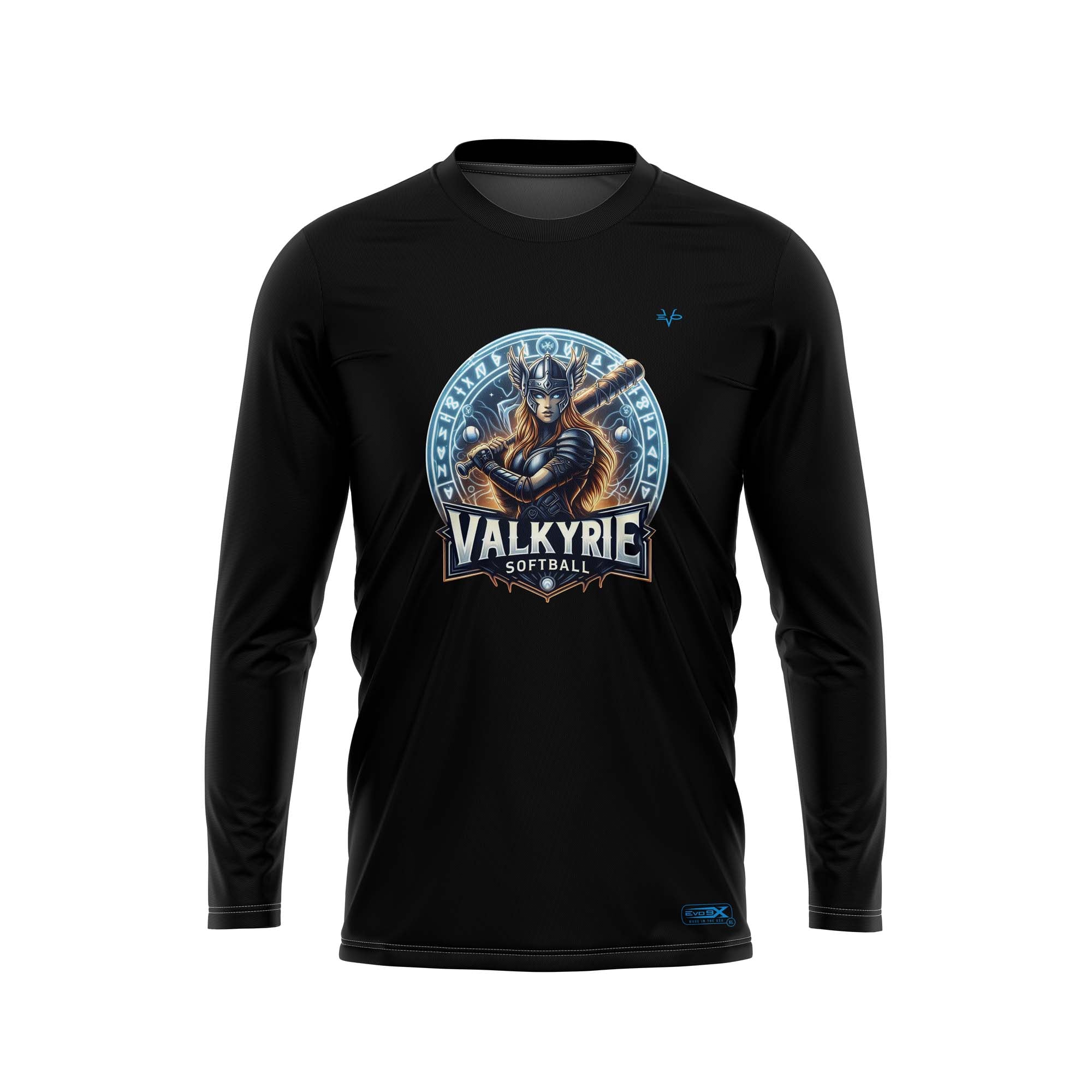 Valkyries Black LS Crew Neck