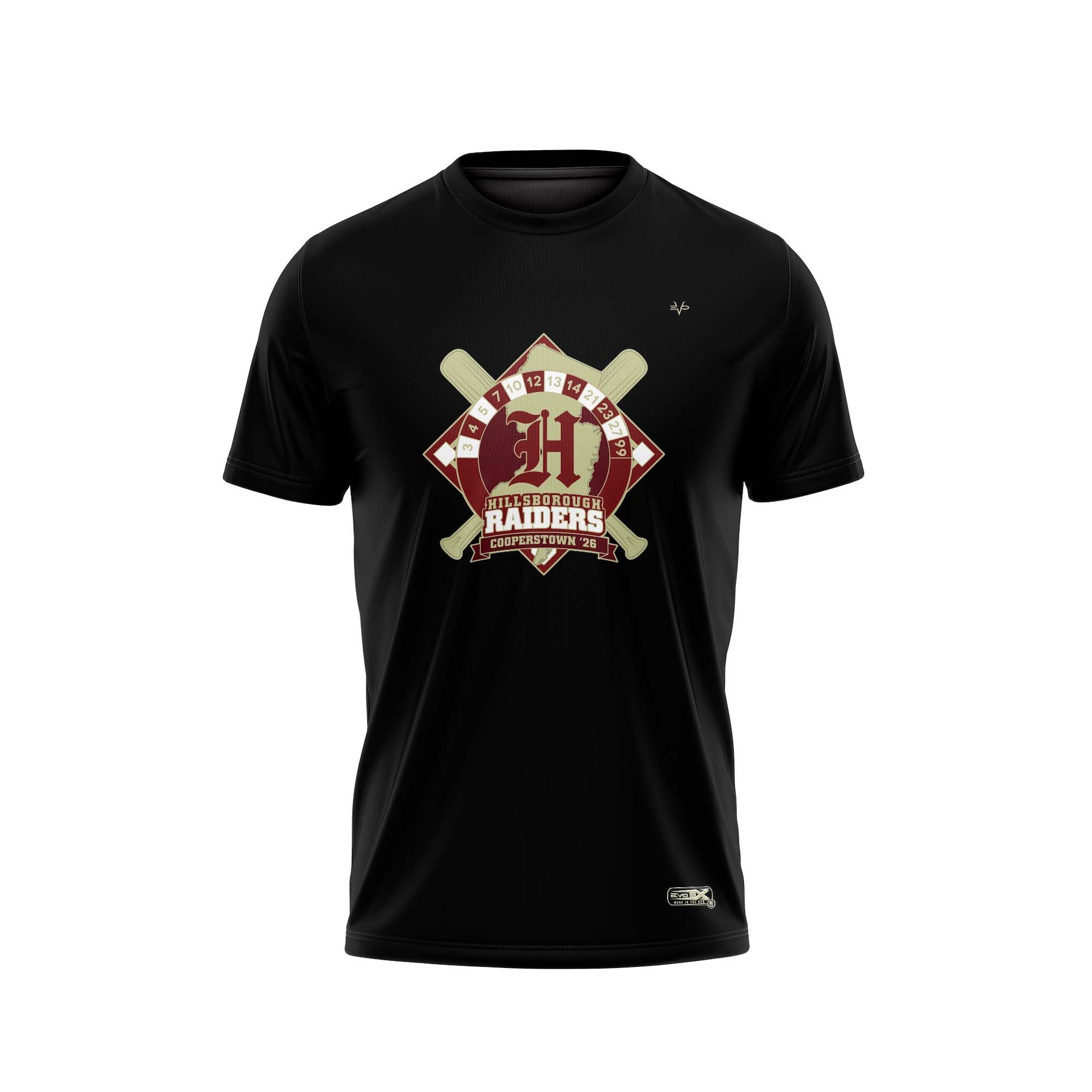 COOPERSTOWN LOGO FDS CREW NECK SS BLACK
