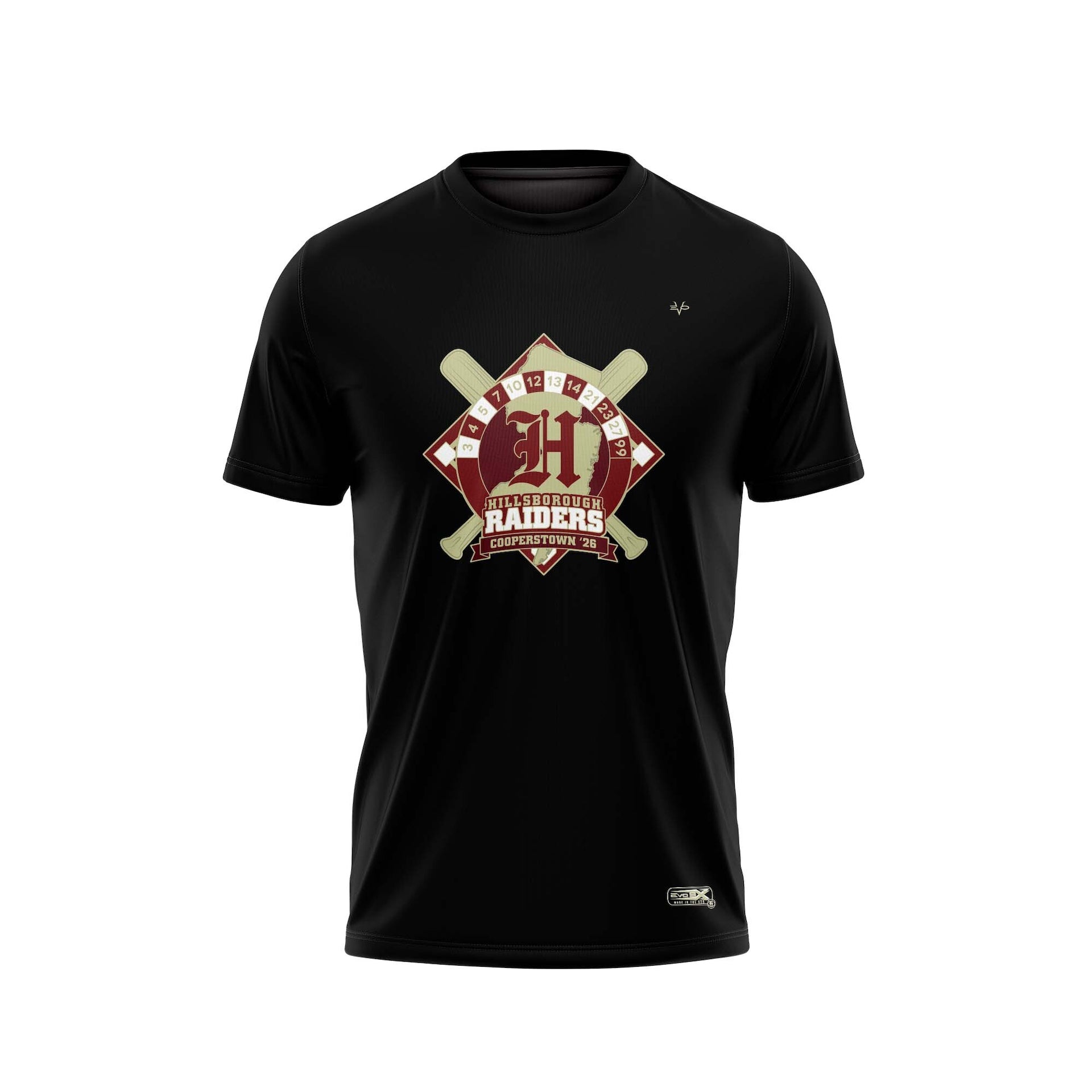 COOPERSTOWN LOGO FDS CREW NECK SS BLACK