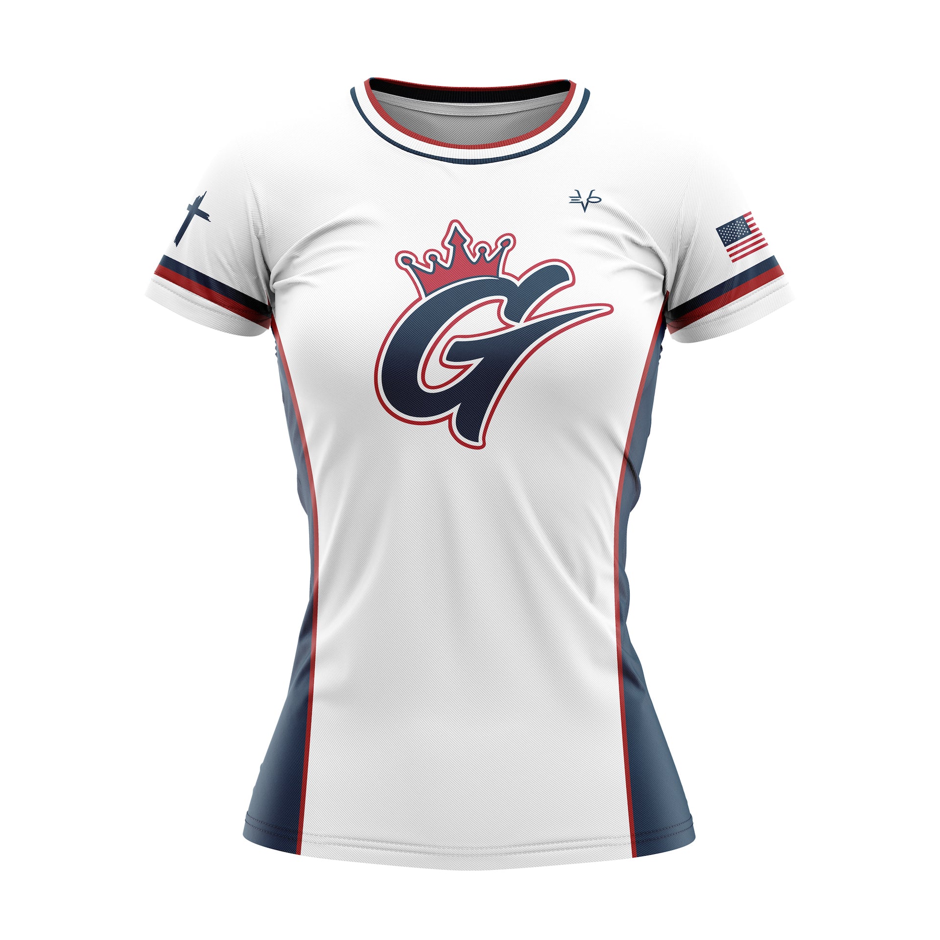 LADY G SECOND JERSEY CREW NECK SS WHITE