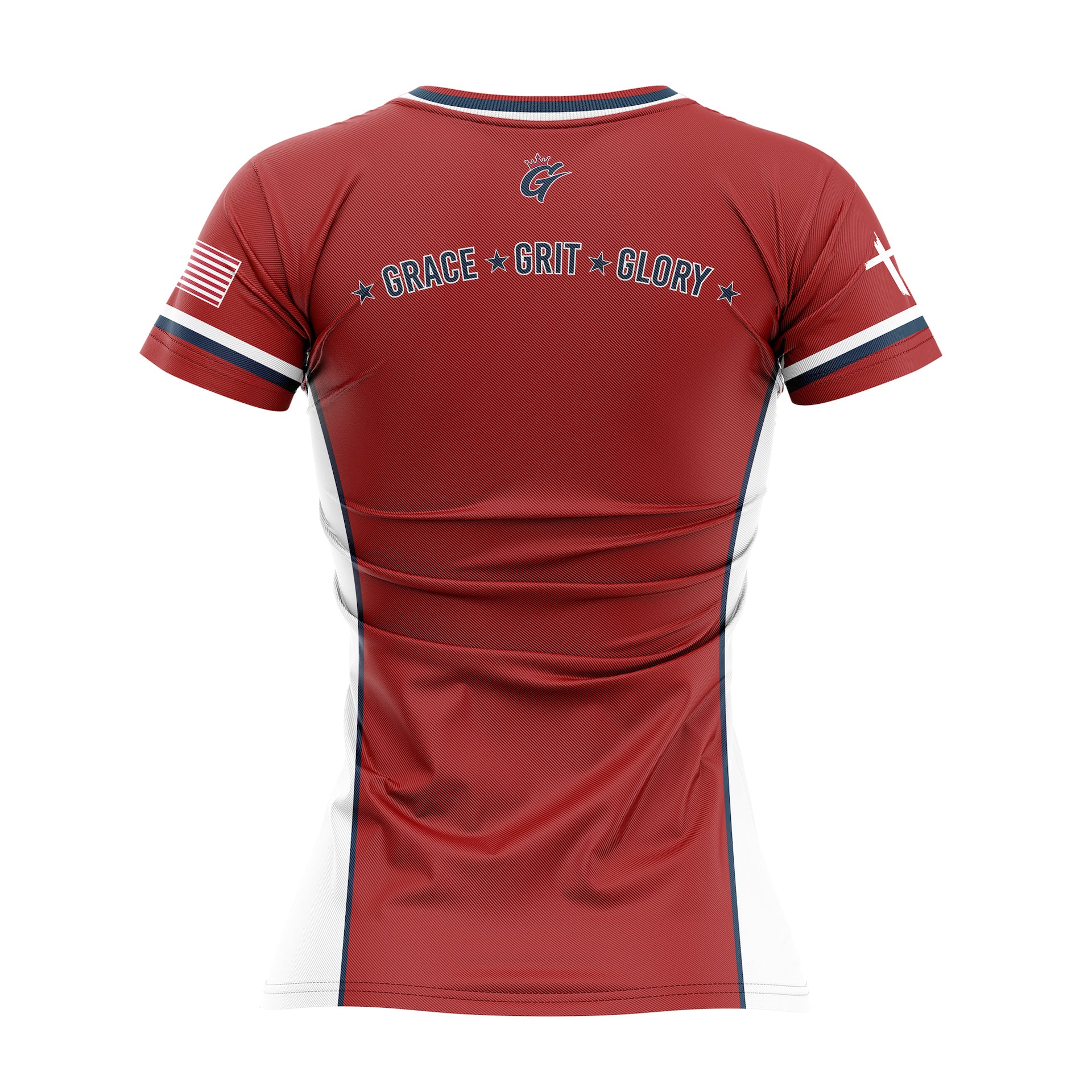 LADY G CREW NECK SS JERSEY RED