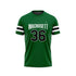 WACHUSETT FOOTBALL Crew Shirt Short Sleeve Green