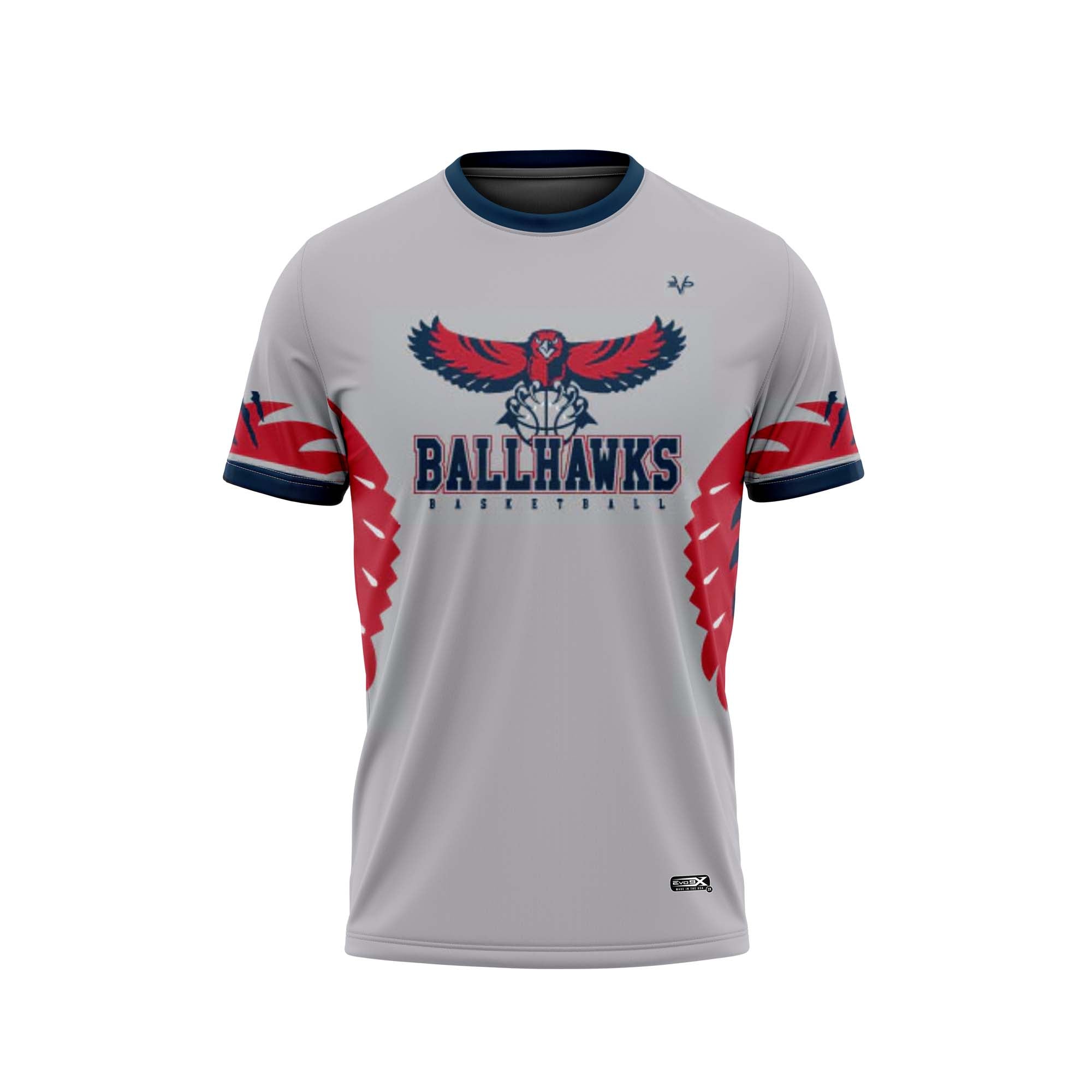 DAVINCI BALLHAWKS BASKETBALL Sublimated Crew Neck Jersey