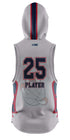 DAVINCI BALLHAWKS BASKETBALL Sublimated Sleeveless Compression Hoodie