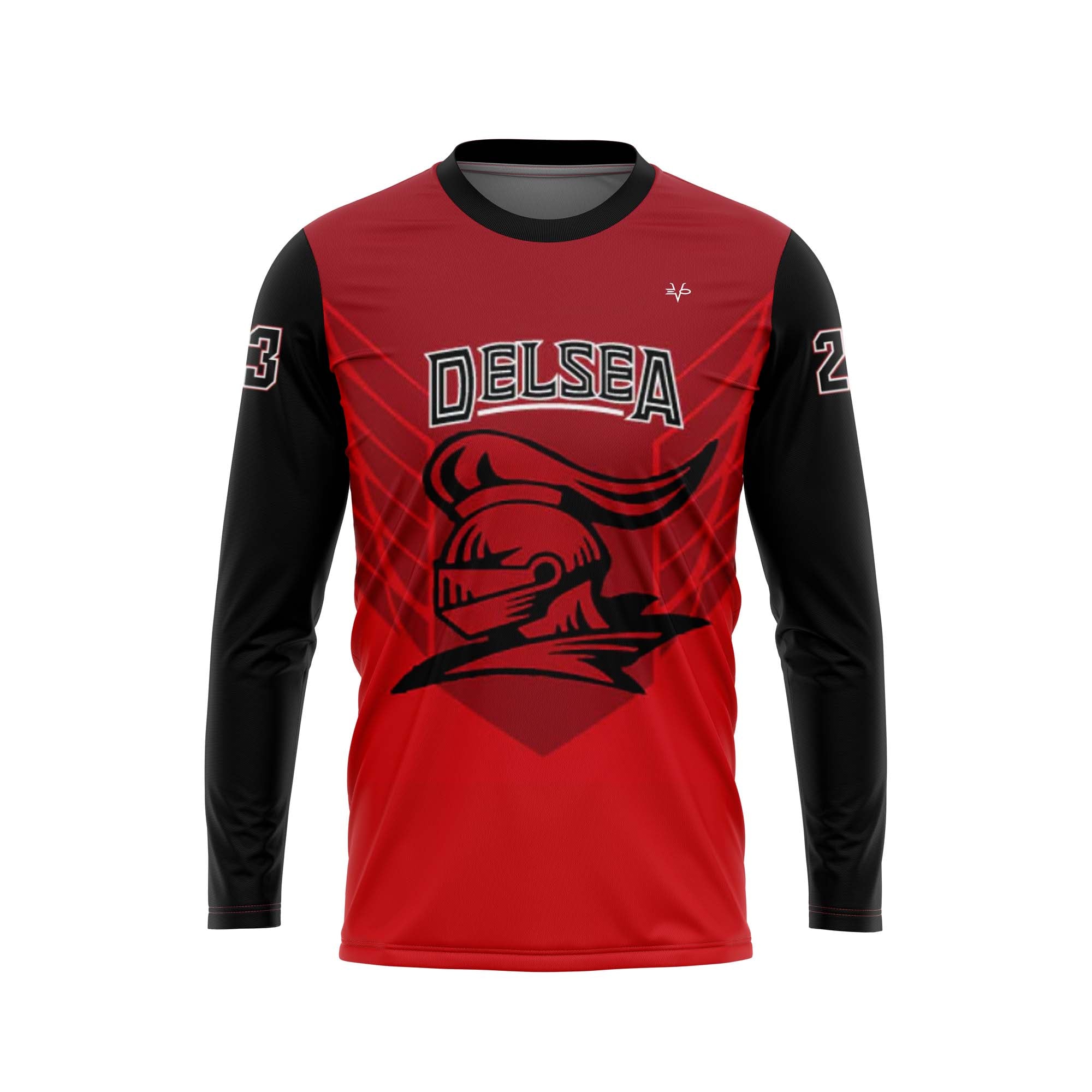DELSEA KNIGHTS Football Sublimated Long Sleeve Jersey