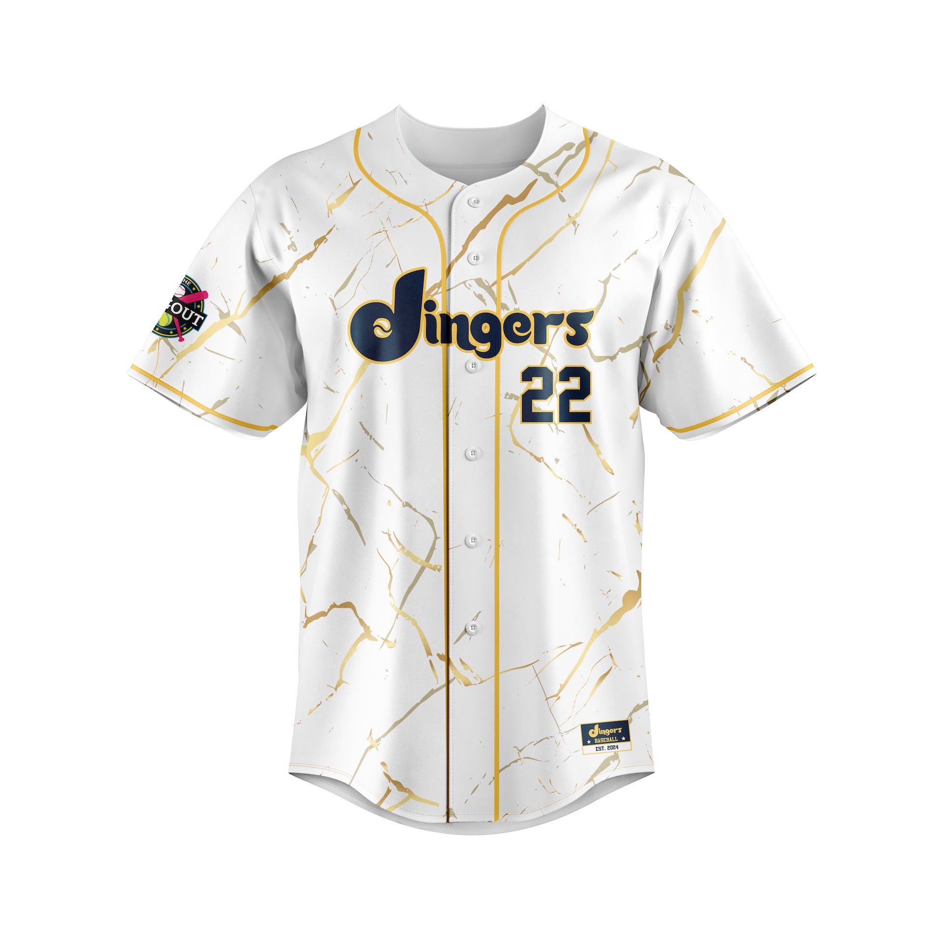 DINGERS FULL BUTTON JERSEY