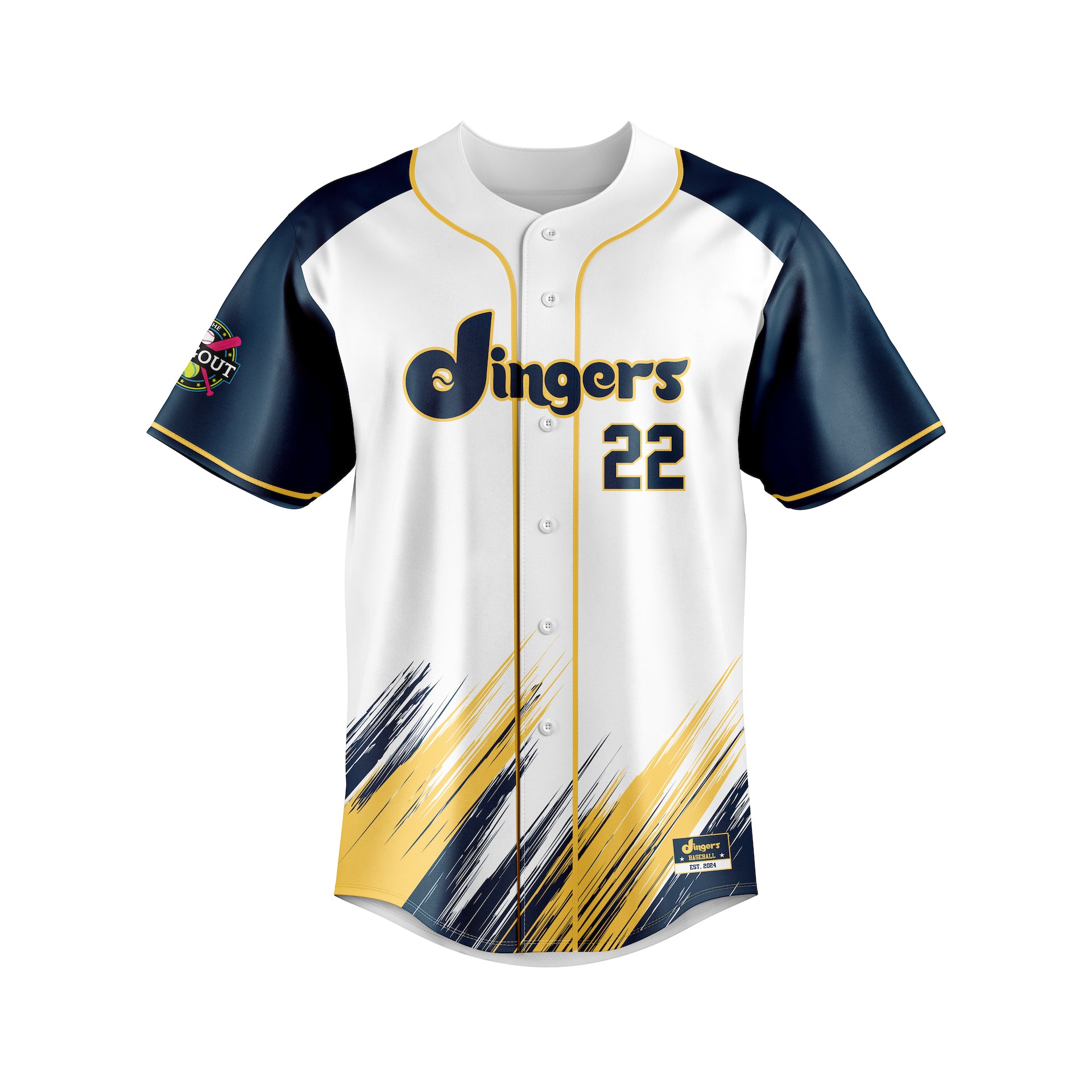 DINGERS FULL BUTTON JERSEY