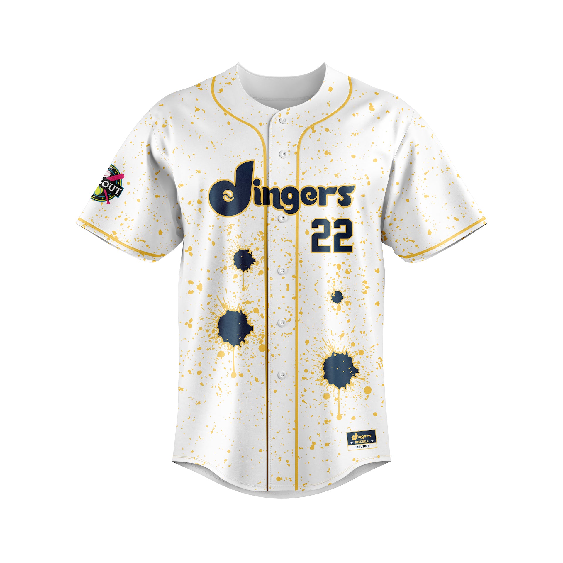 DINGERS FULL BUTTON JERSEY
