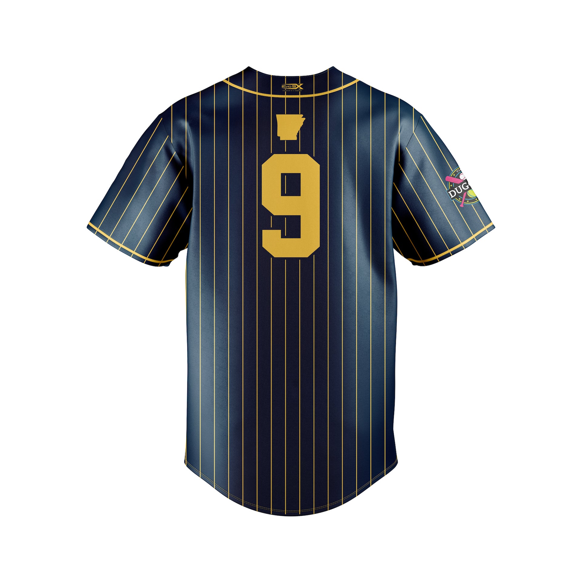 DINGERS BOMB SQUAD SS FULL BUTTON JERSEY - NAVY
