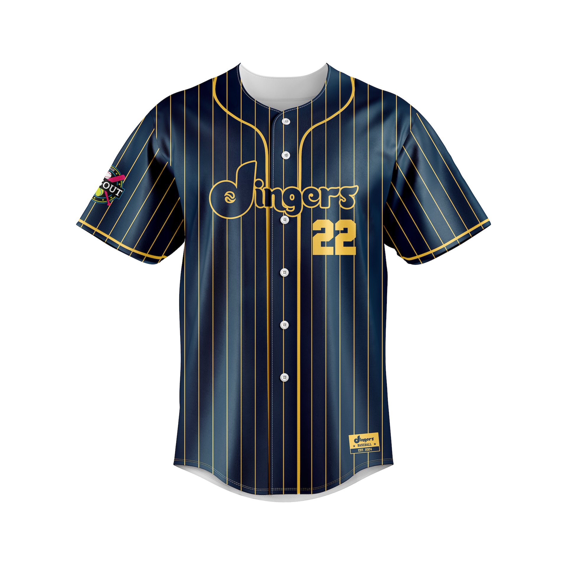 DINGERS FULL BUTTON JERSEY