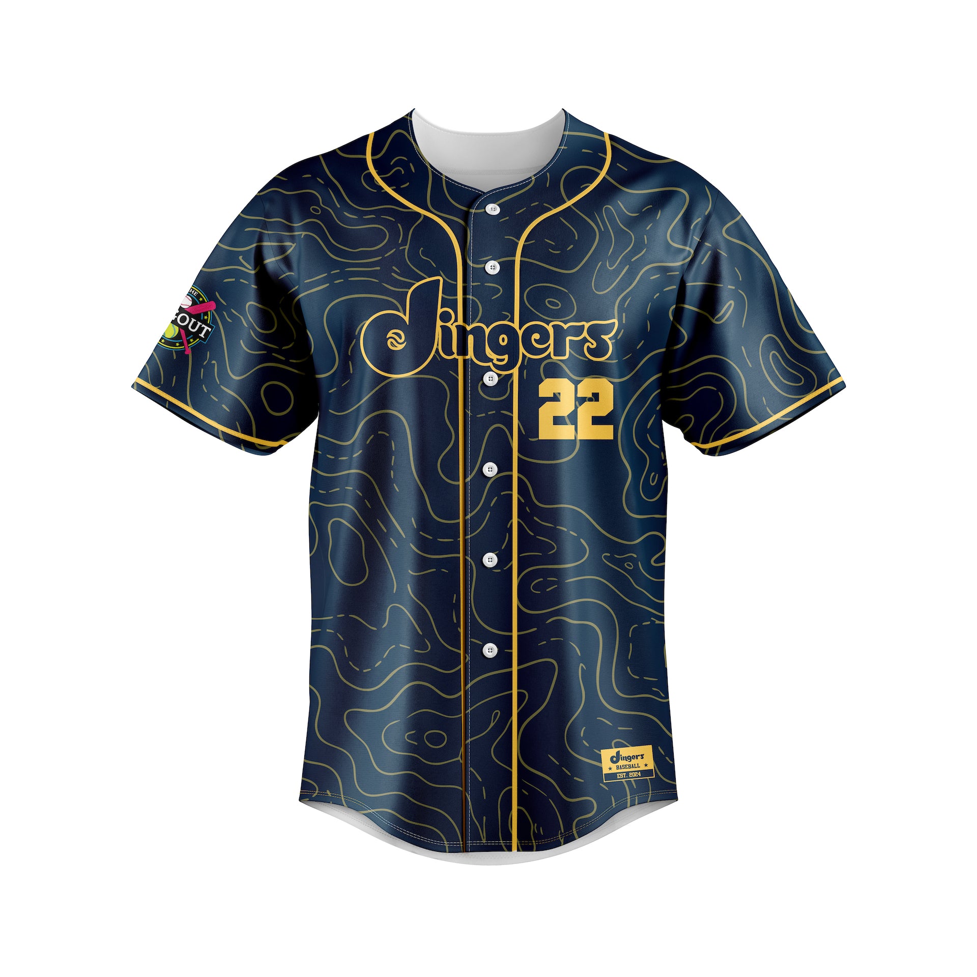 DINGERS FULL BUTTON JERSEY