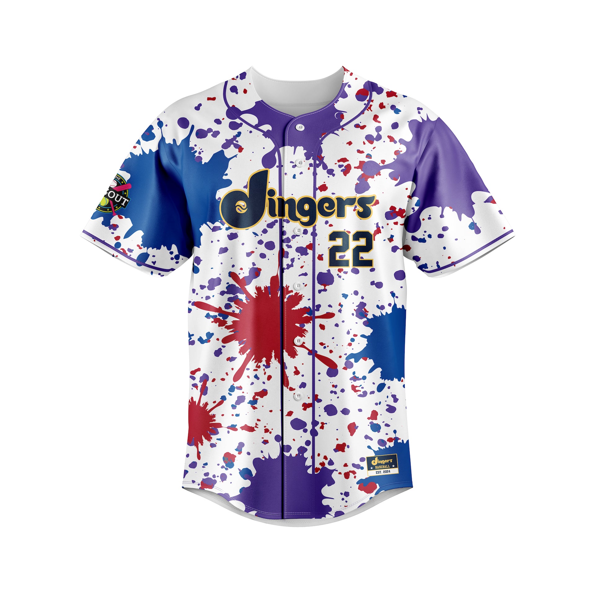 DINGERS FULL BUTTON JERSEY