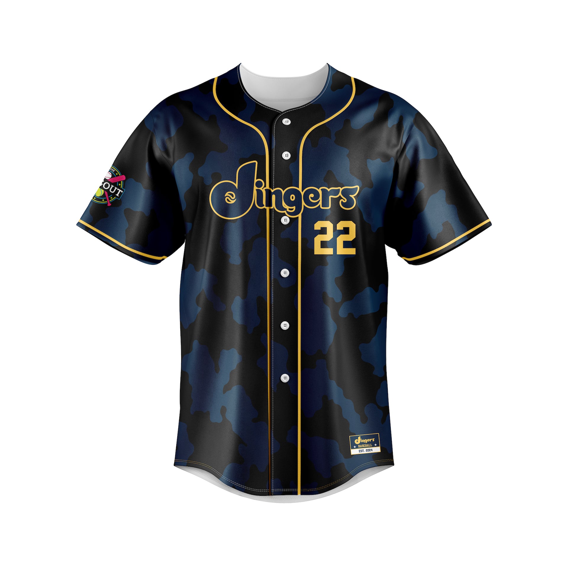 DINGERS FULL BUTTON JERSEY