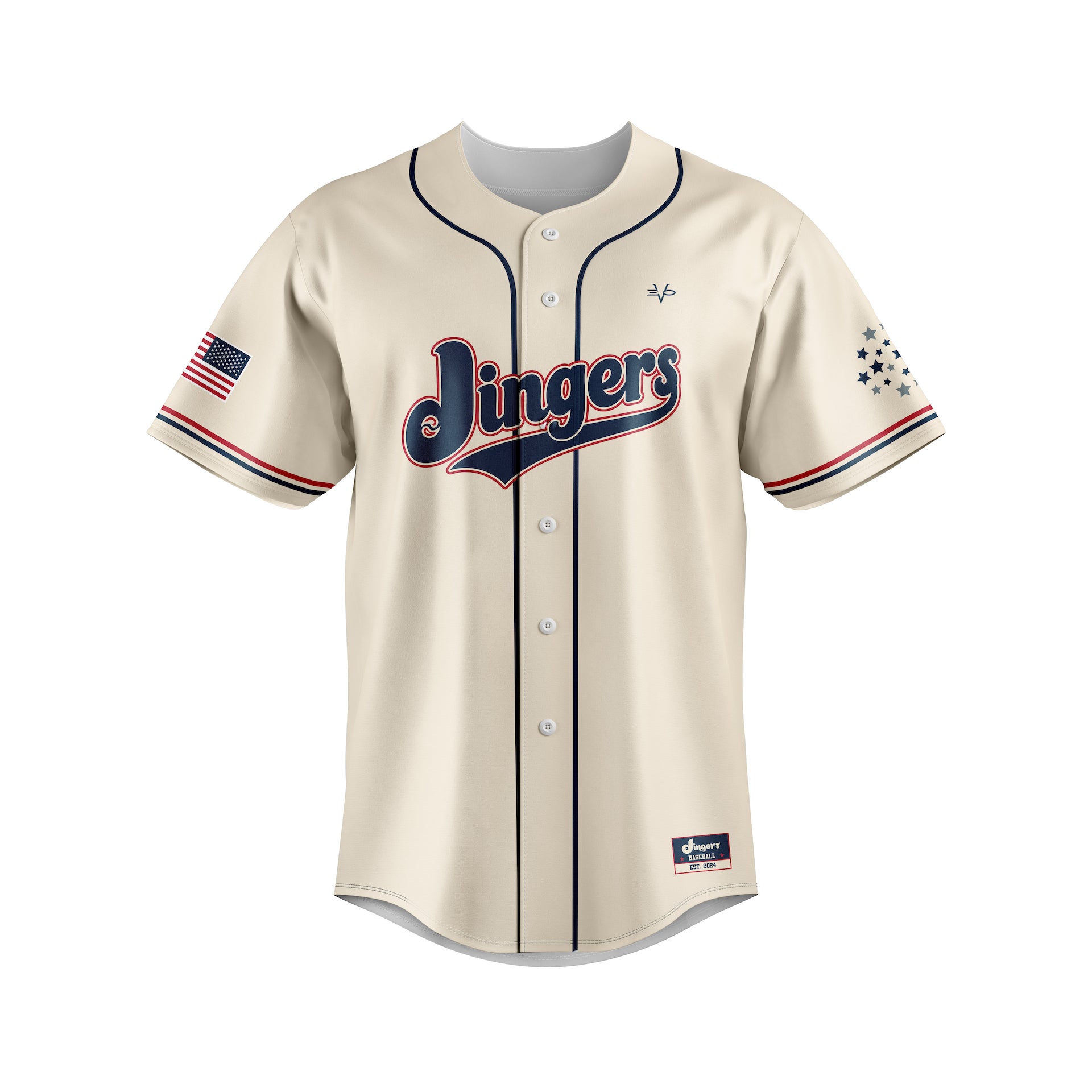 DINGERS FULL BUTTON JERSEY