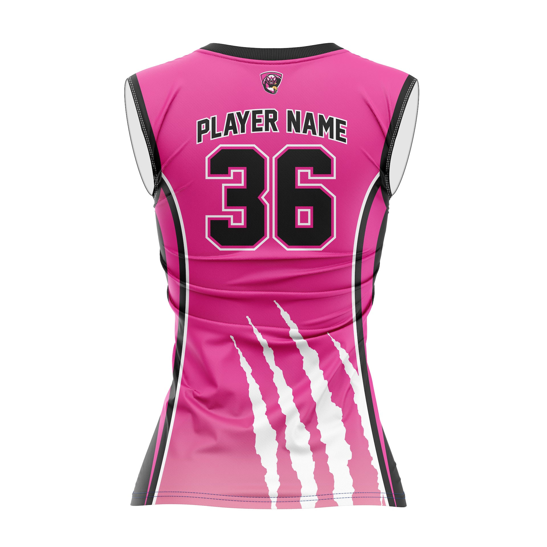 EAST BRUNSWICK GRIZZLIES CREWNECK SLEEVELESS - PINK