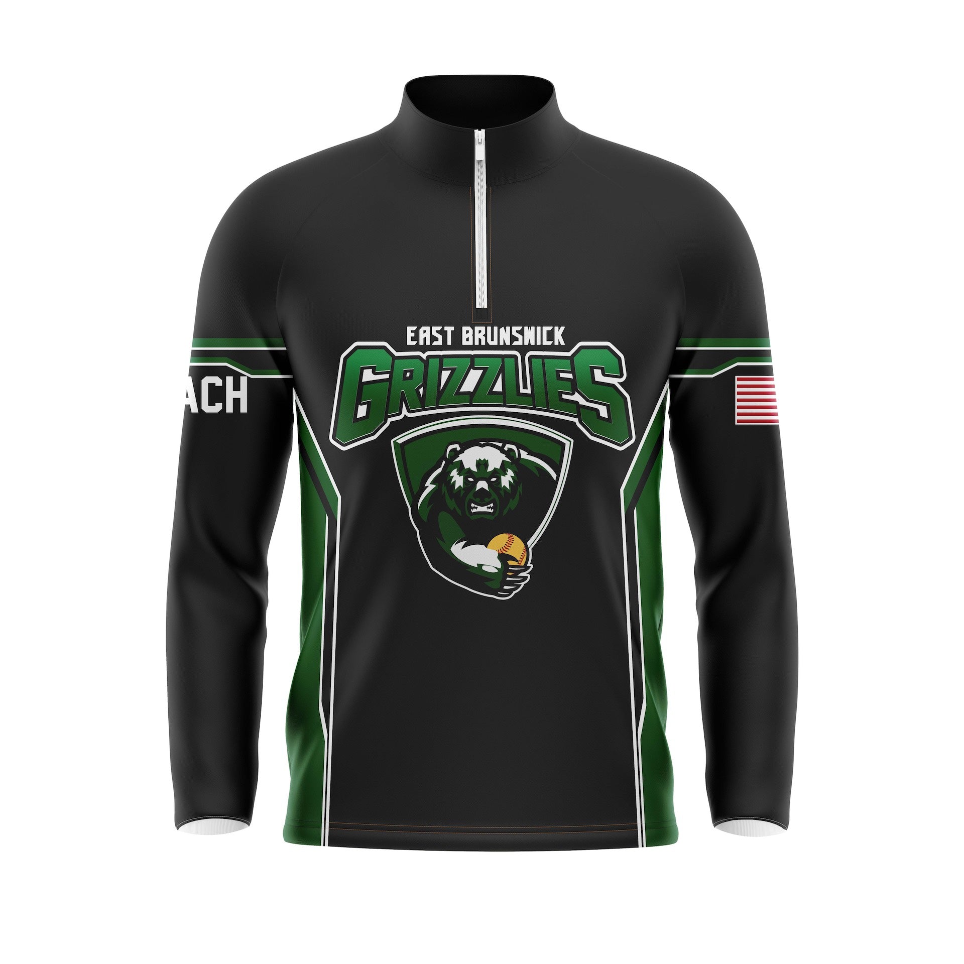 EAST BRUNSWICK COACHES JACKET - BLACK