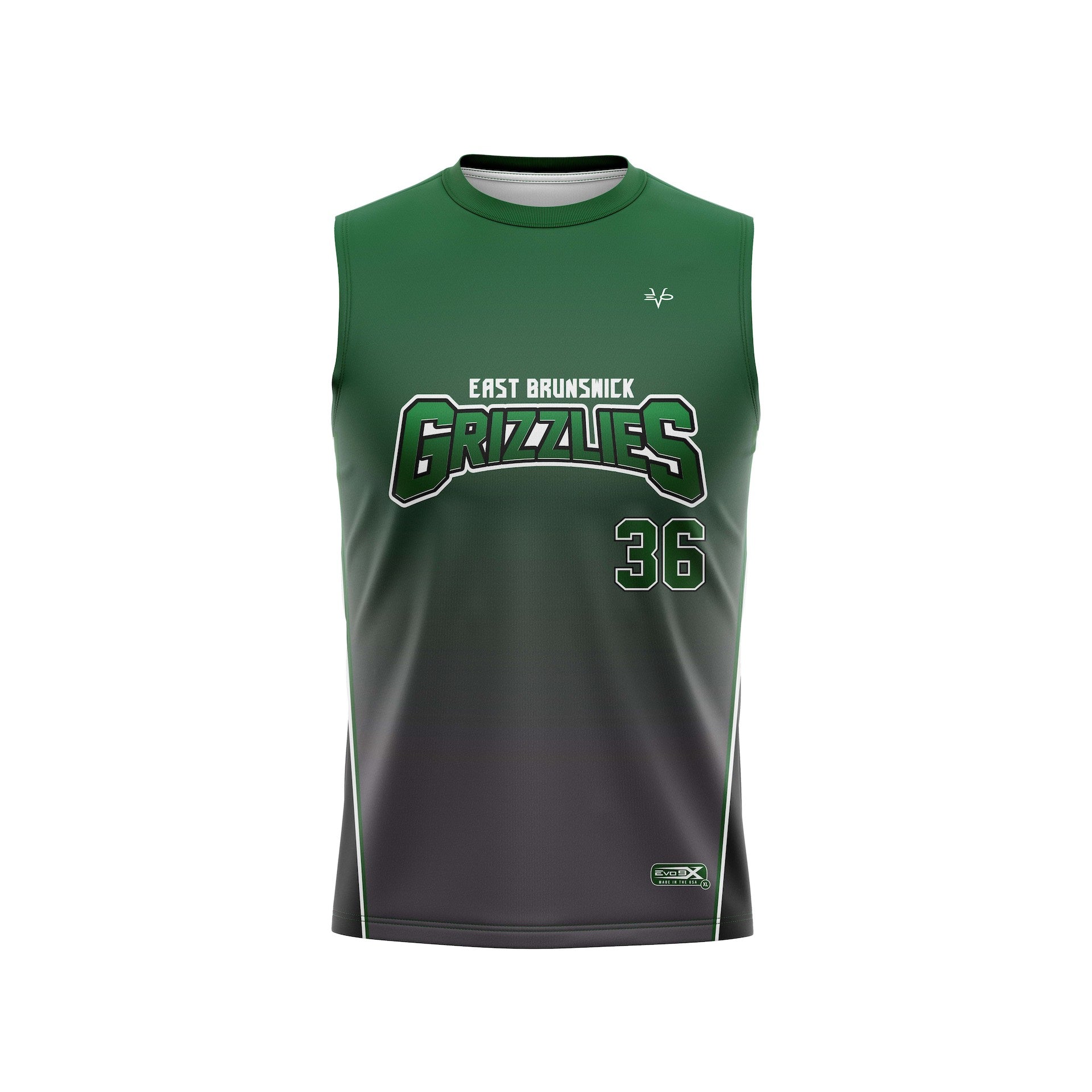 EAST BRUNSWICK CREWNECK SLEEVELESS - GREEN/GREY