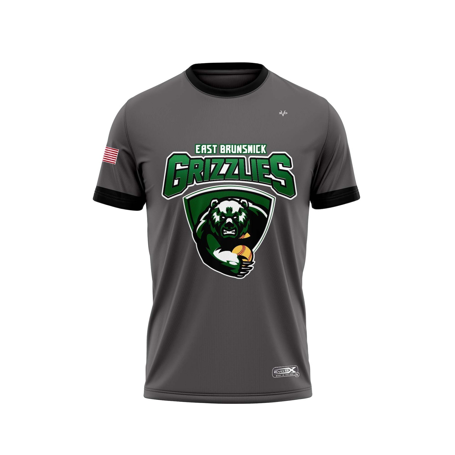 EAST BRUNSWICK CREWNECK SS WARM UP - GREY