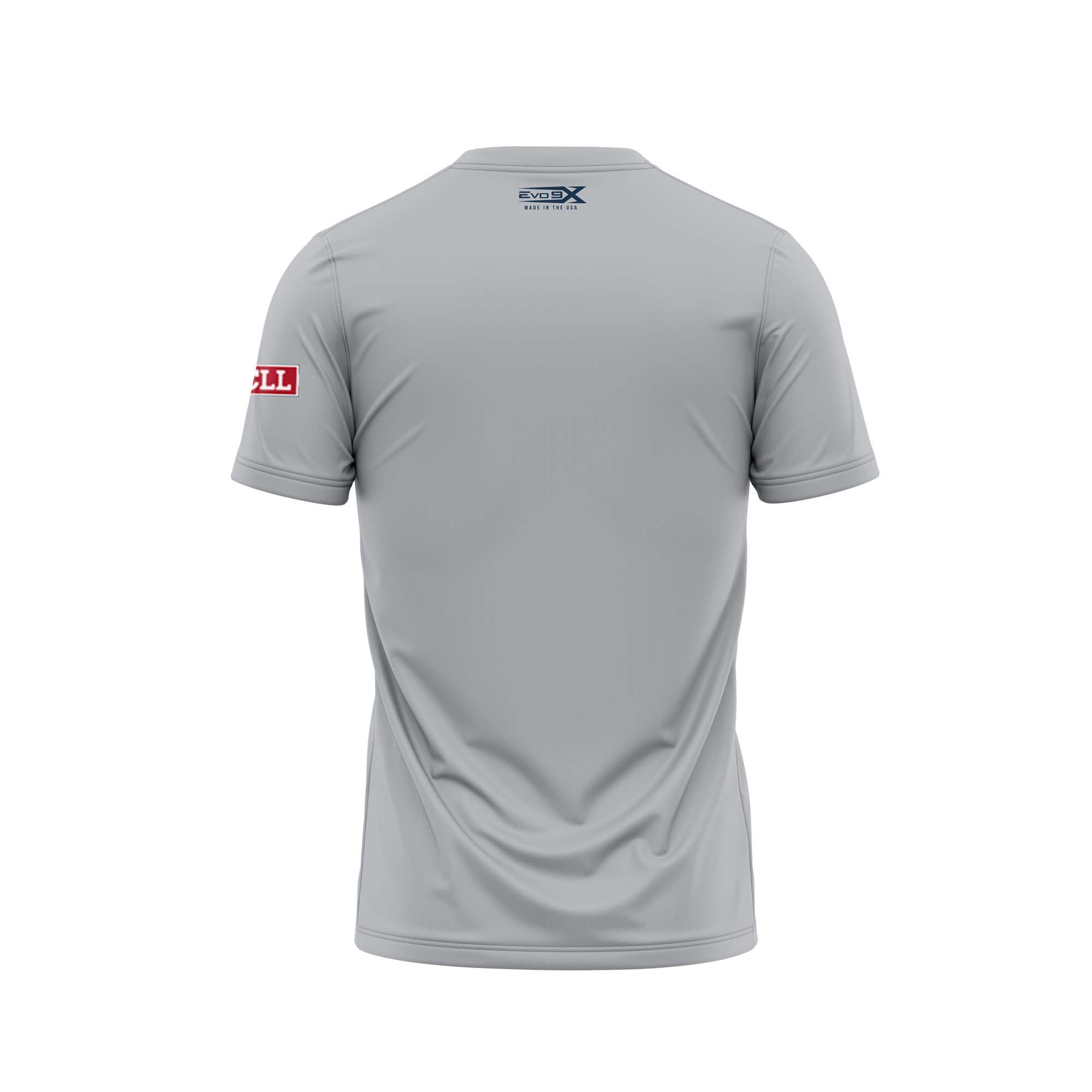 Evo9x MONTGOMERY LITTLE LEAGUE Full Dye Sublimated Crew Neck Shirt Grey