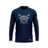 Evo9x MONTGOMERY LITTLE LEAGUE Full Dye Sublimated Long Sleeve Shirt Navy