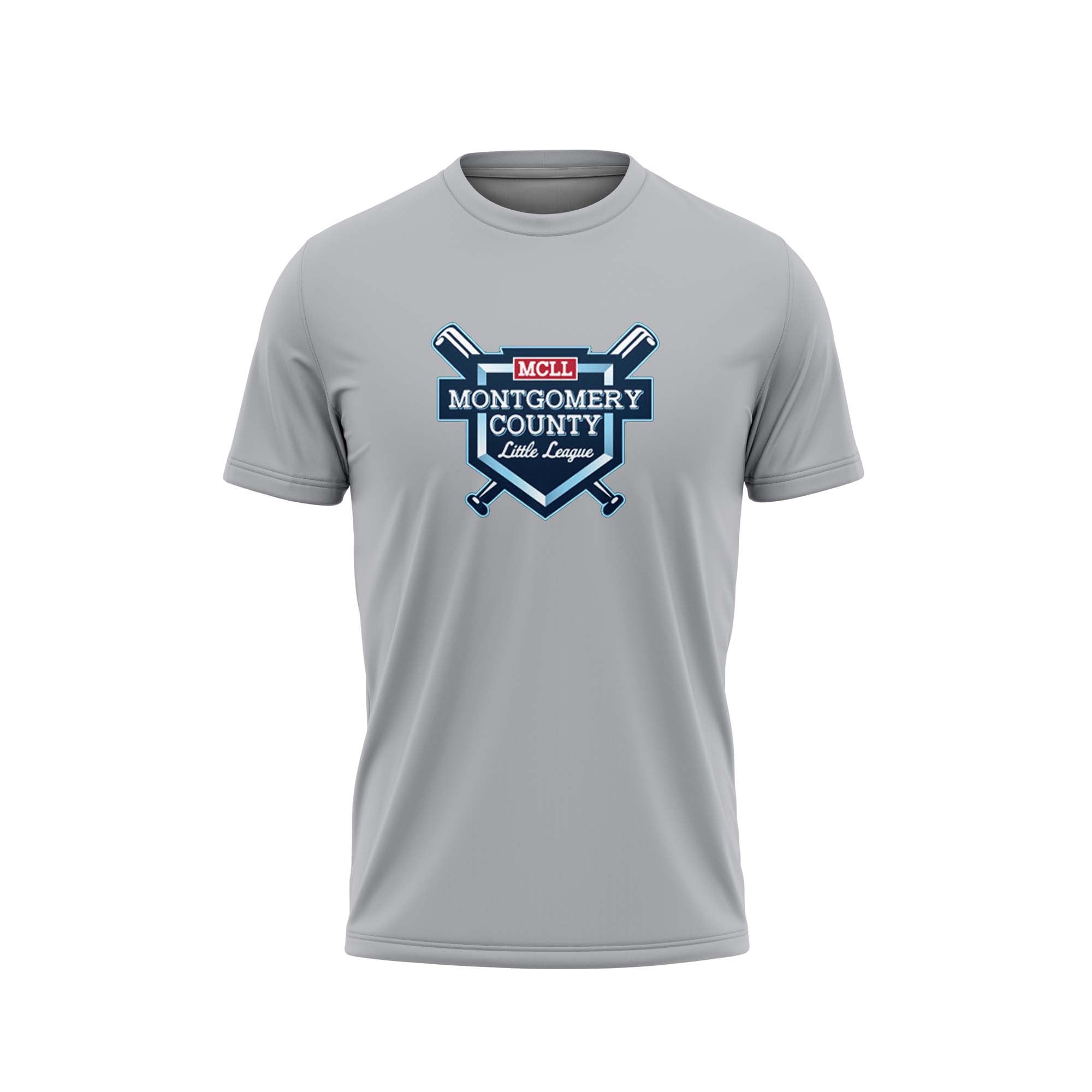 Evo9x MONTGOMERY LITTLE LEAGUE Semi Sublimated Shirt Grey