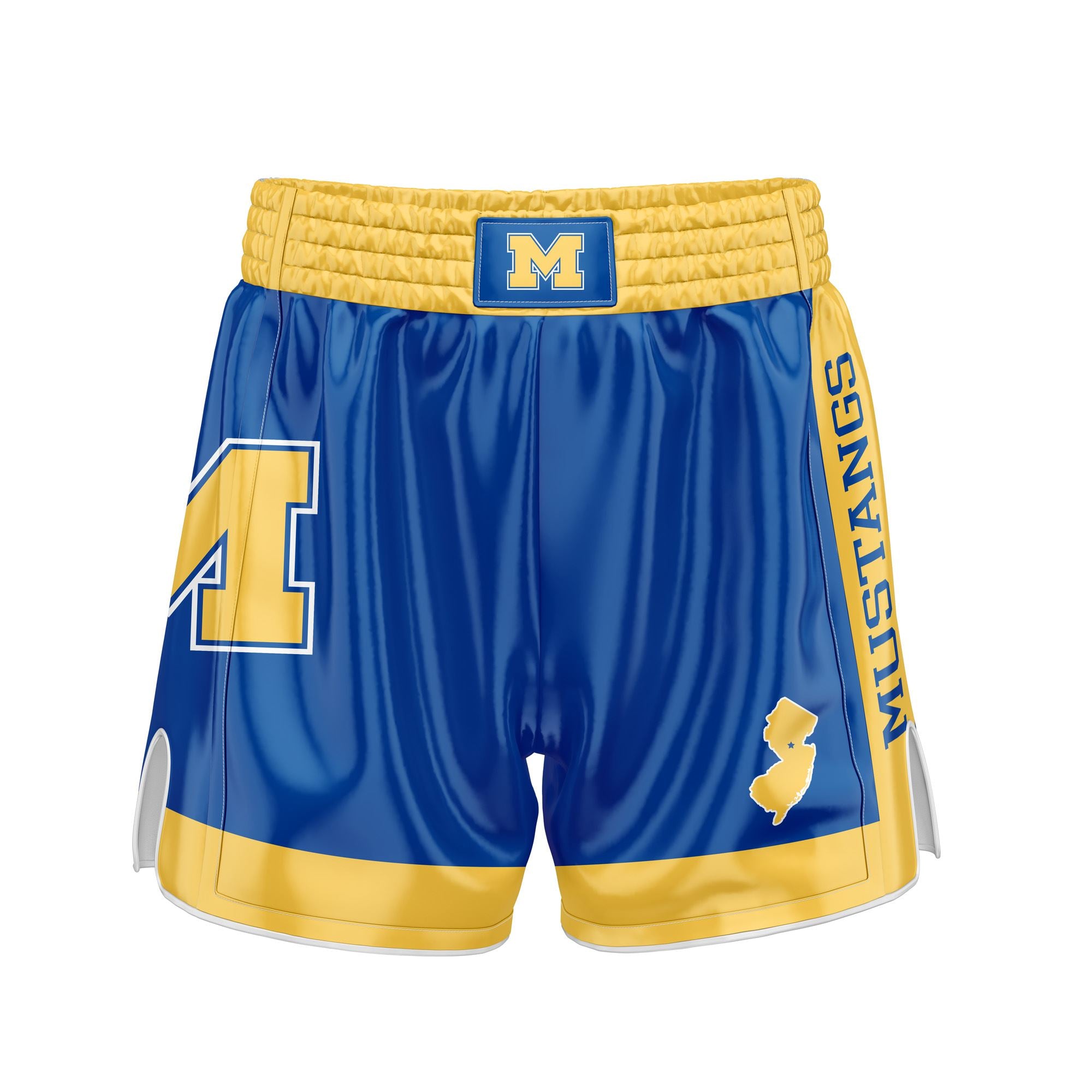 Manville Mustangs Wrestling Sublimated Fight Short