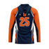 FORSYTH COUNTY BRONCOS Football Sublimated Long Sleeve T-Shirt Hoodie (CUSTOMIZABLE)