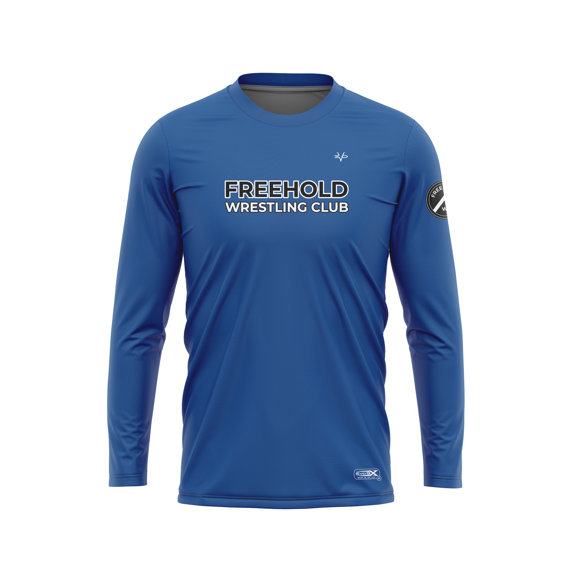 FREEHOLD WRESTLING CLUB LONG SLEEVE CREW NECK - BLUE