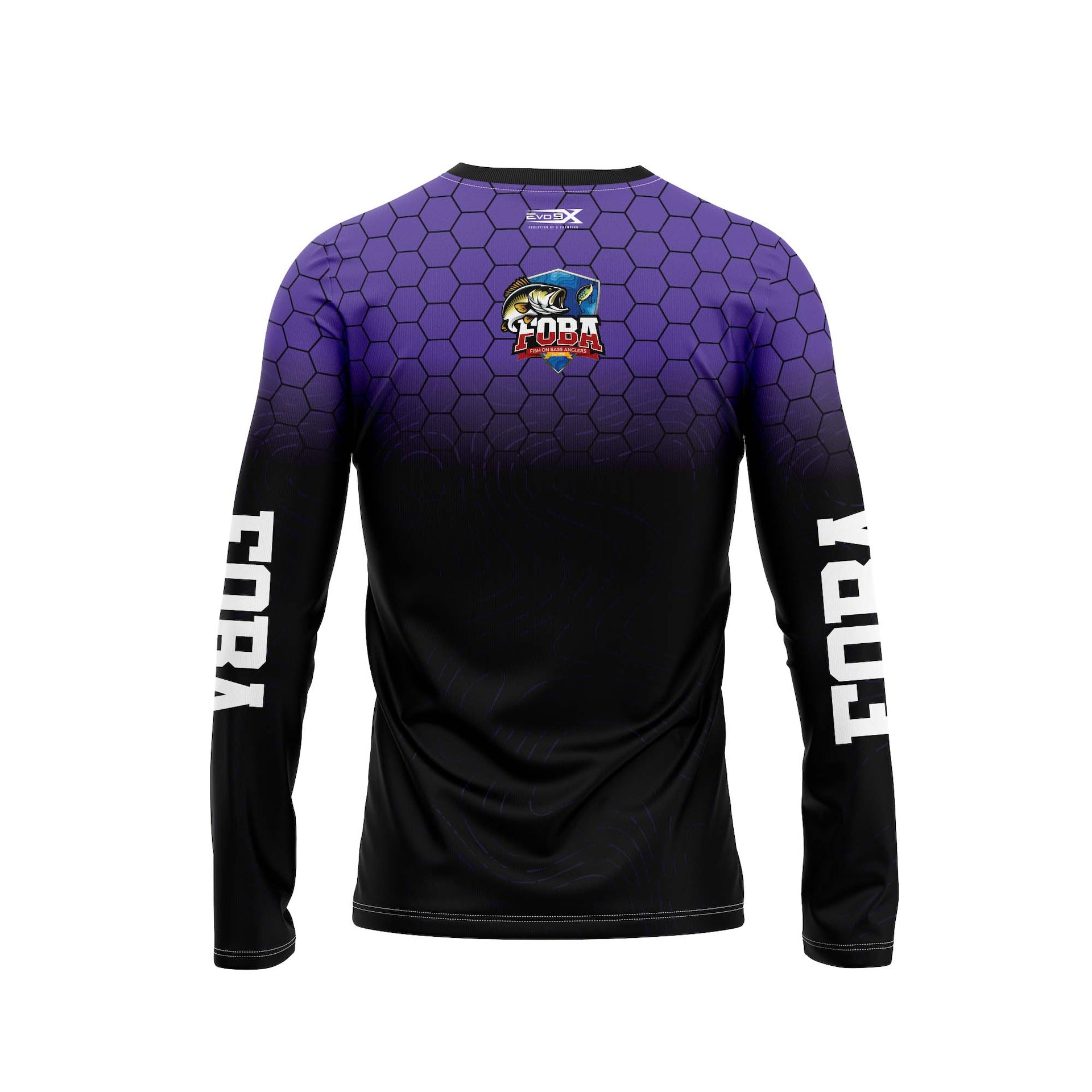 FOBA LS Crew Neck - Purple/Black