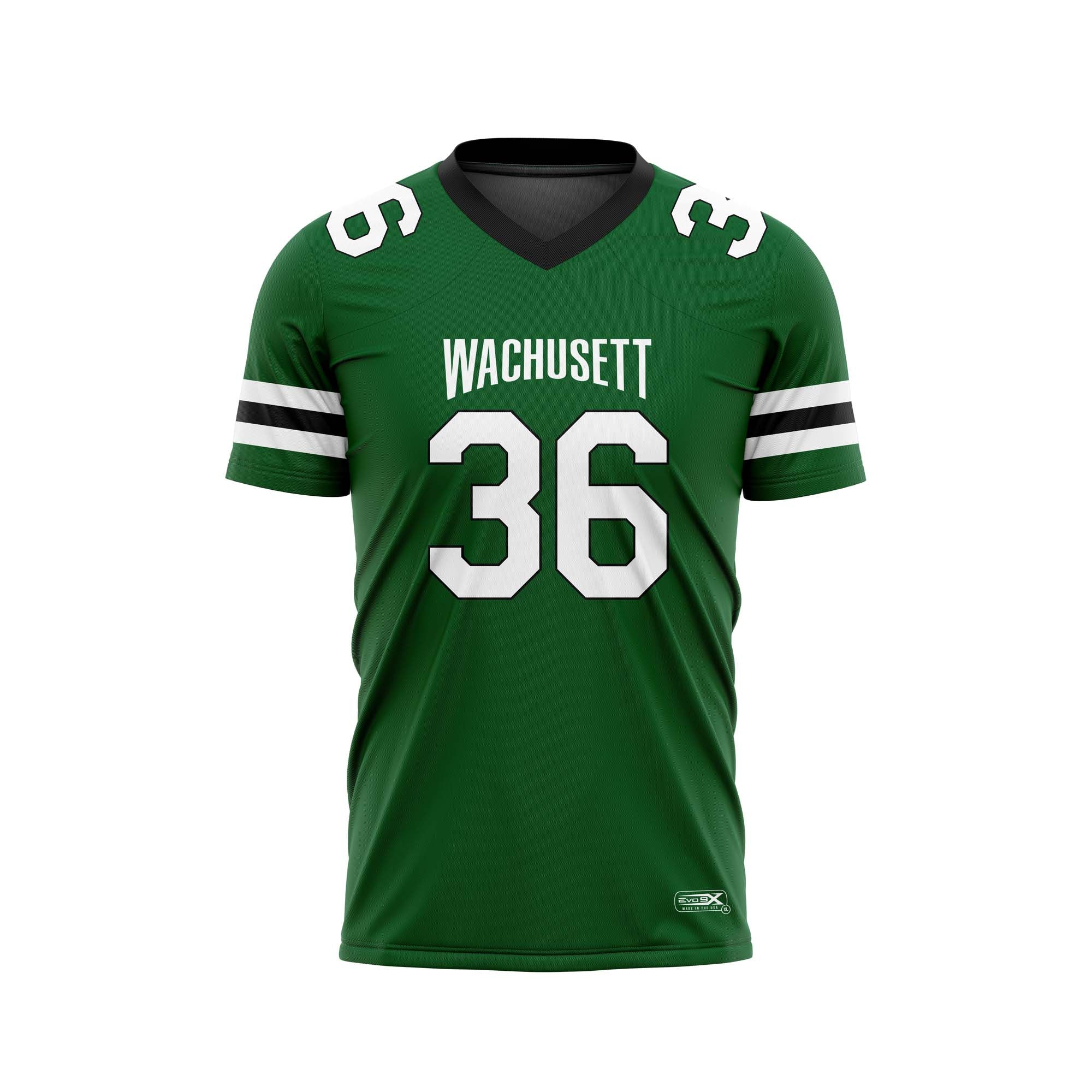 WACHUSETT FOOTBALL FAN JERSEY GREEN