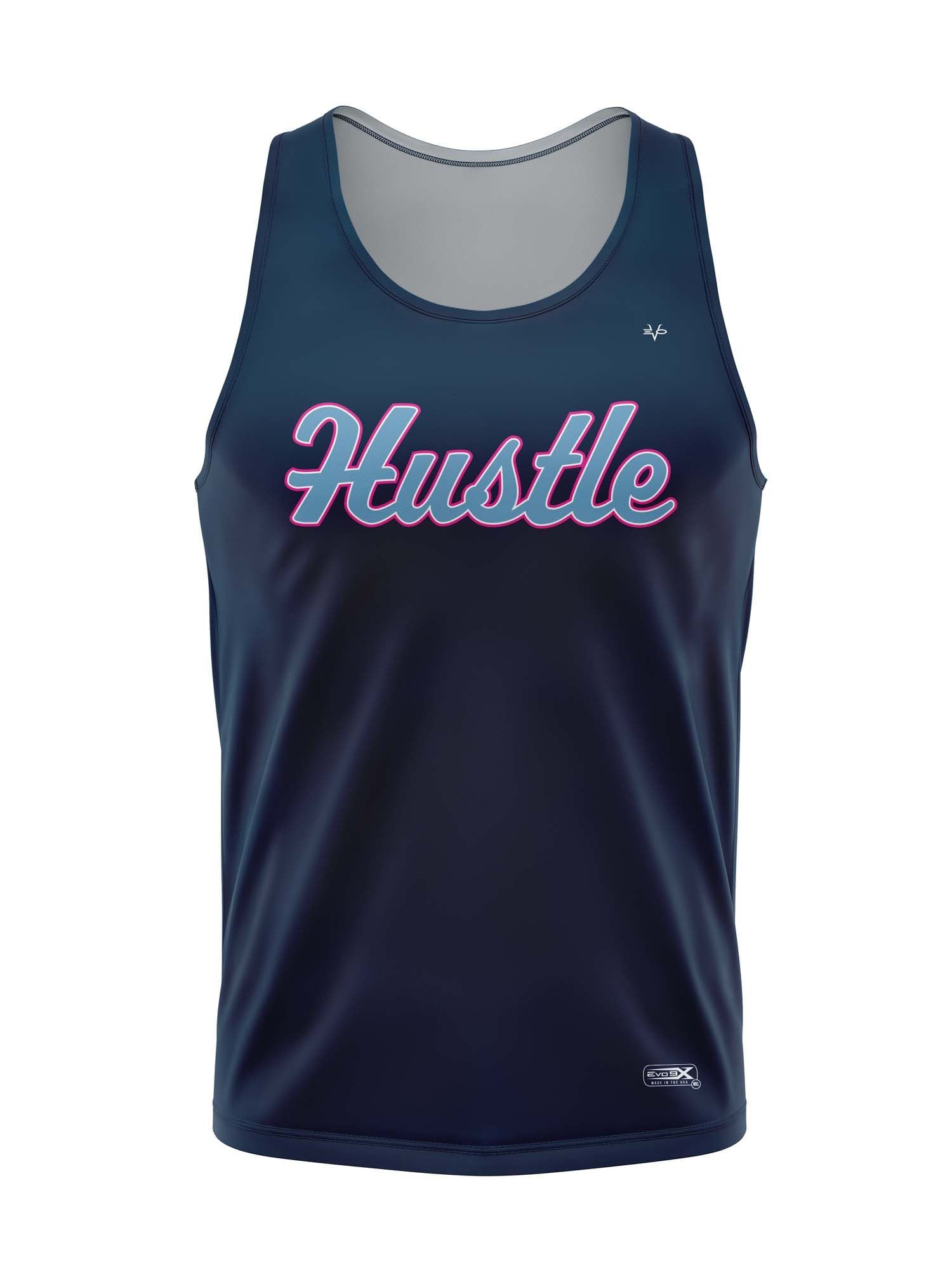 Freehold Hustle Womens Navy Tank Top