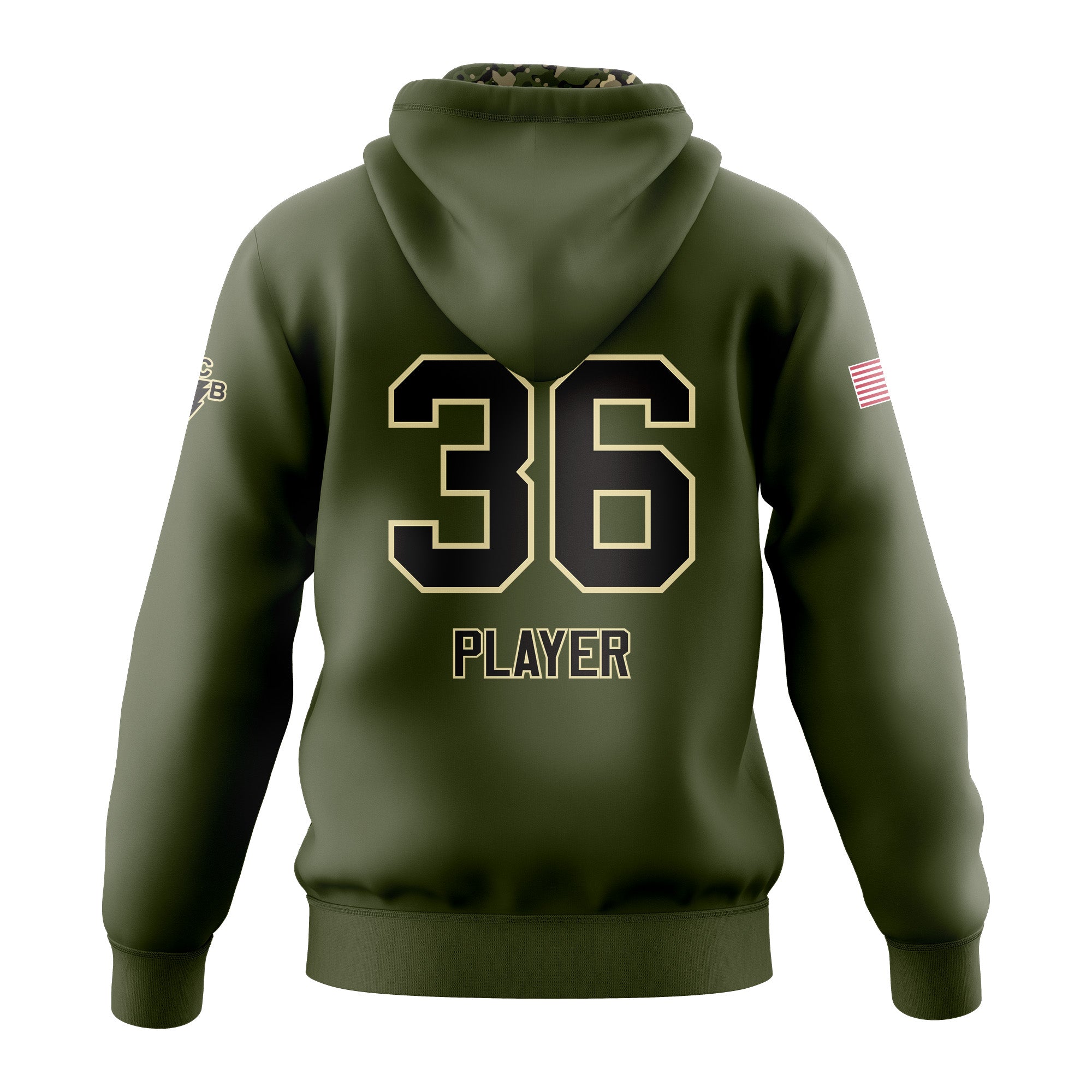 GI Jane Pullover Hoodie Army Green